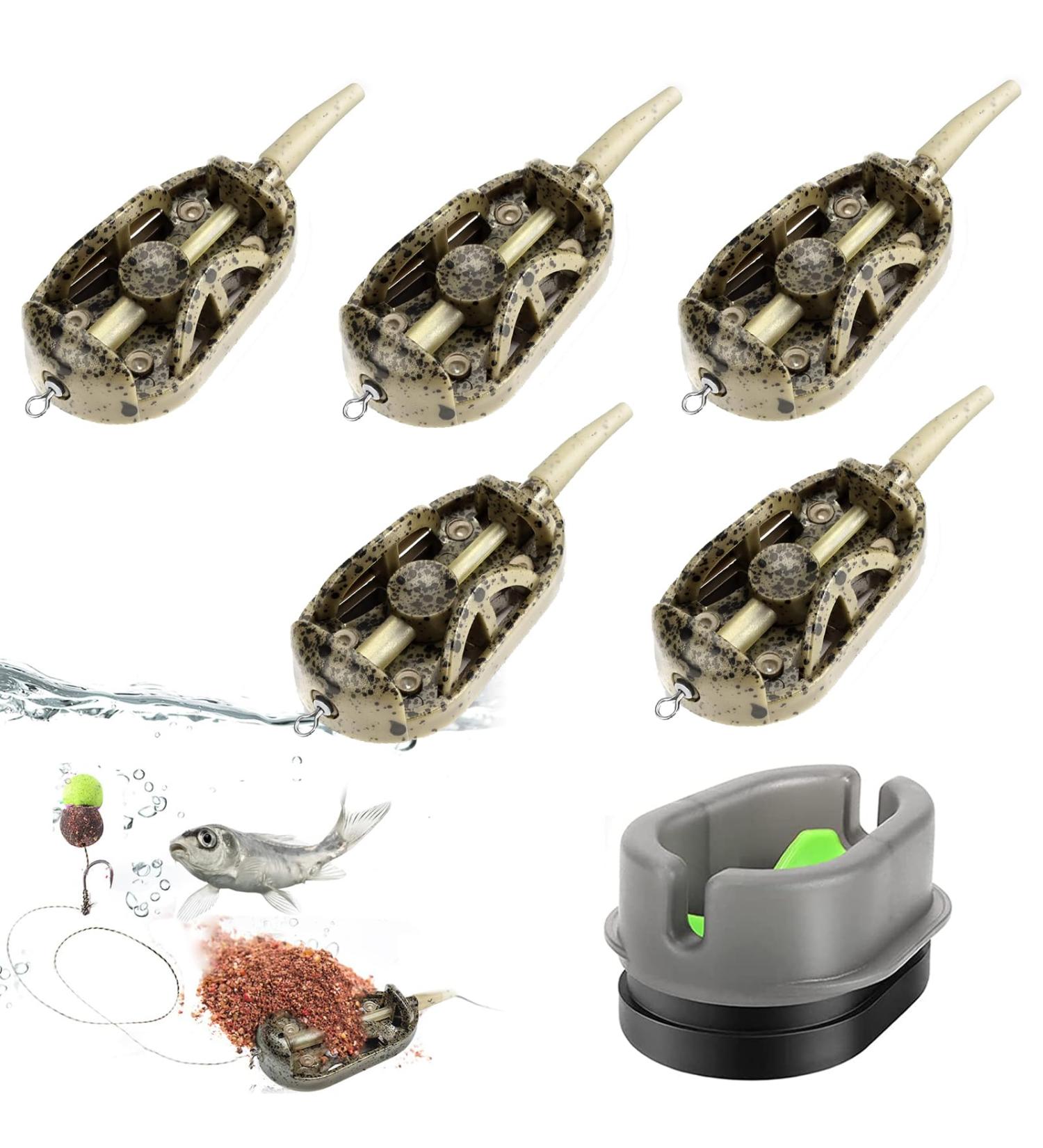 Method Feeder Set | 6-Piece Inline Fishing Feeder for Carp | 20g 30g 40g 50g 60g Accessories | Premium Fishing Gear - Buy Online on GoSupps.com