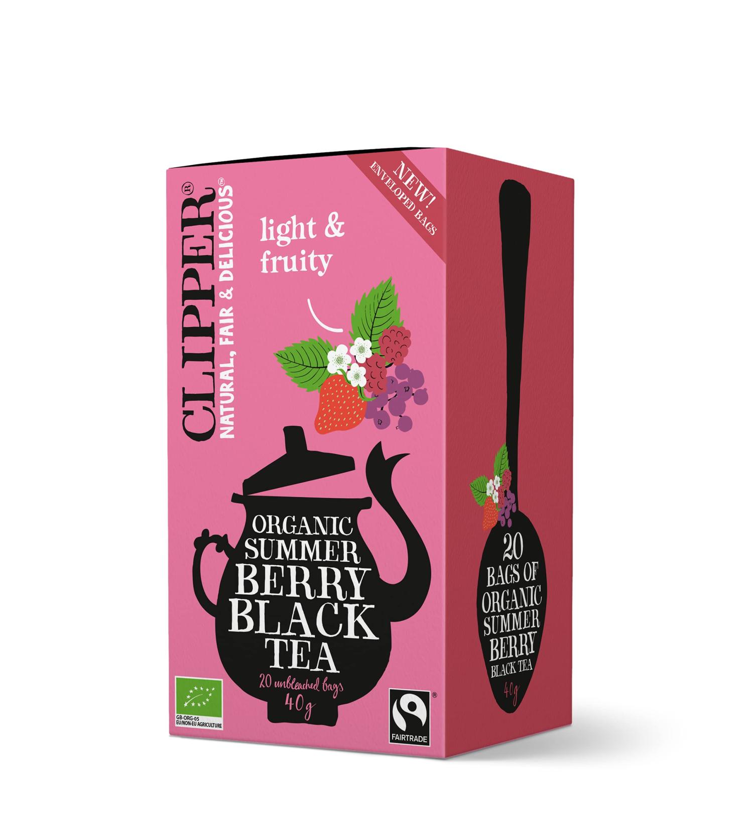 Clipper Summer Berry Black Tea 20 Bags - Buy Online on GoSupps.com