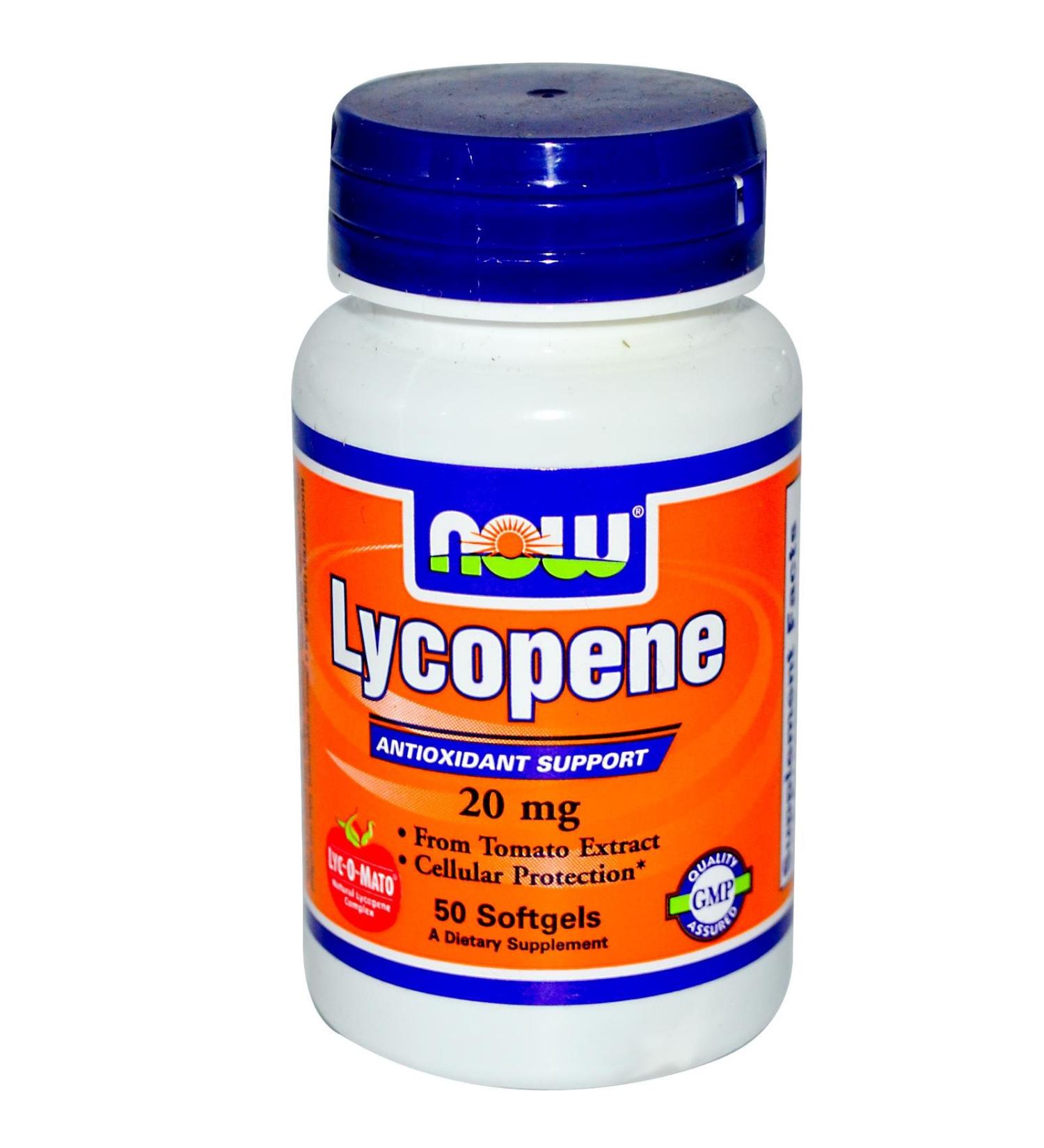 Now Foods Lycopene 20 mg 50 Softgels