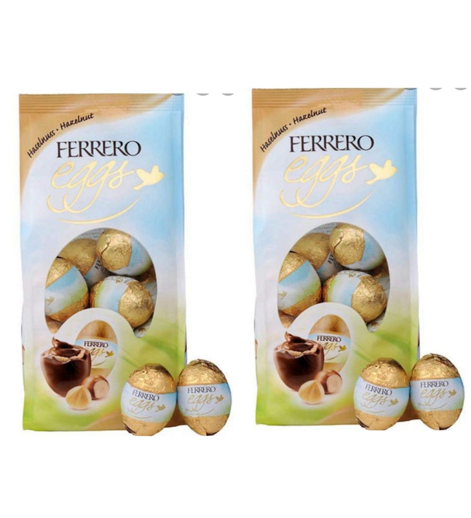 Ferrero Lot de 2 mini sacs d' ufs de P ques Noisette 100 g 2 Id al pour la chasse aux ufs de P ques Cadeau de P ques 2021 - Buy Online on GoSupps.com