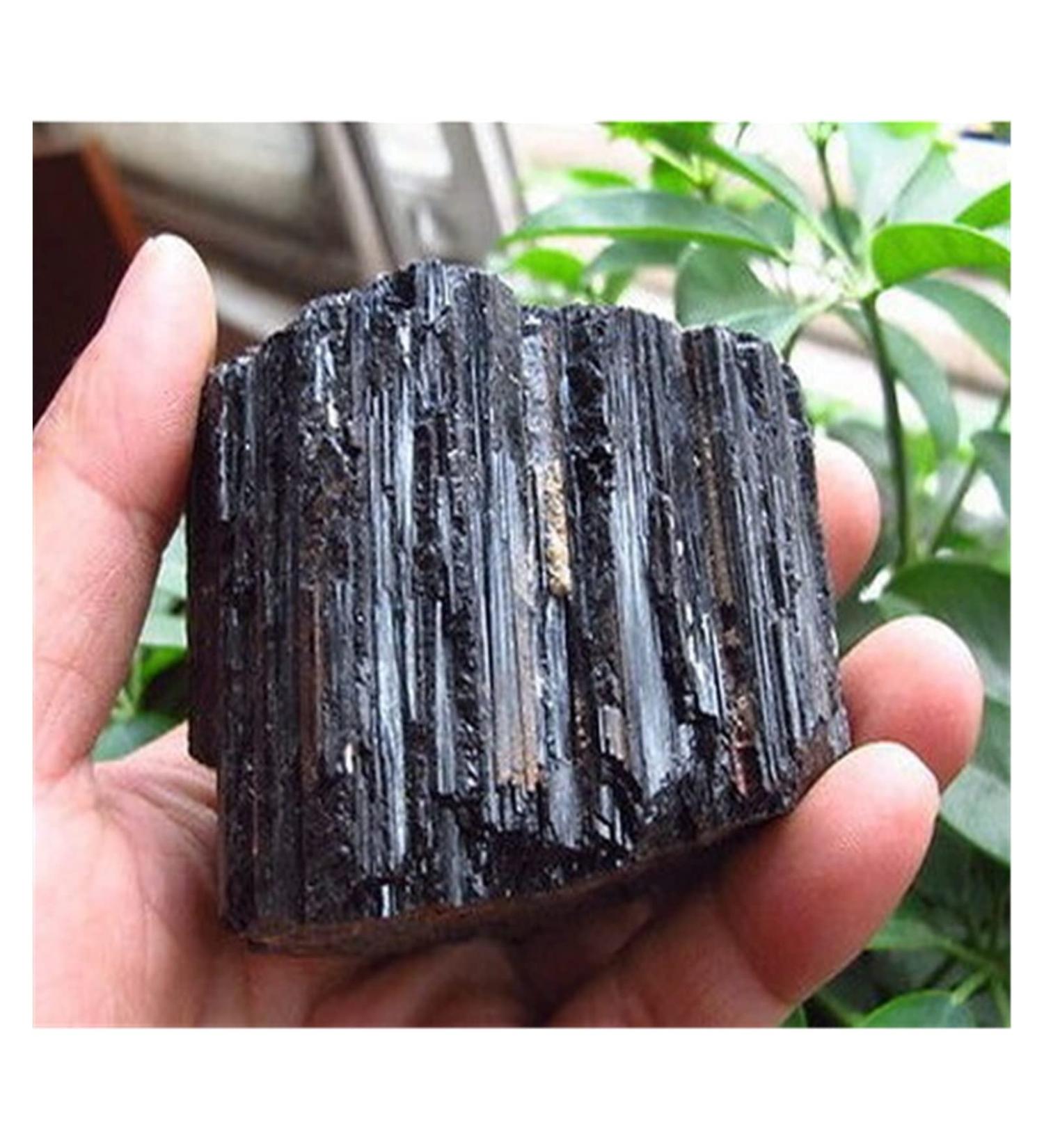 350g Natural Black Tourmaline Crystal Stone Original Home Decoration Stone Crystal Reiki - Buy Online on GoSupps.com