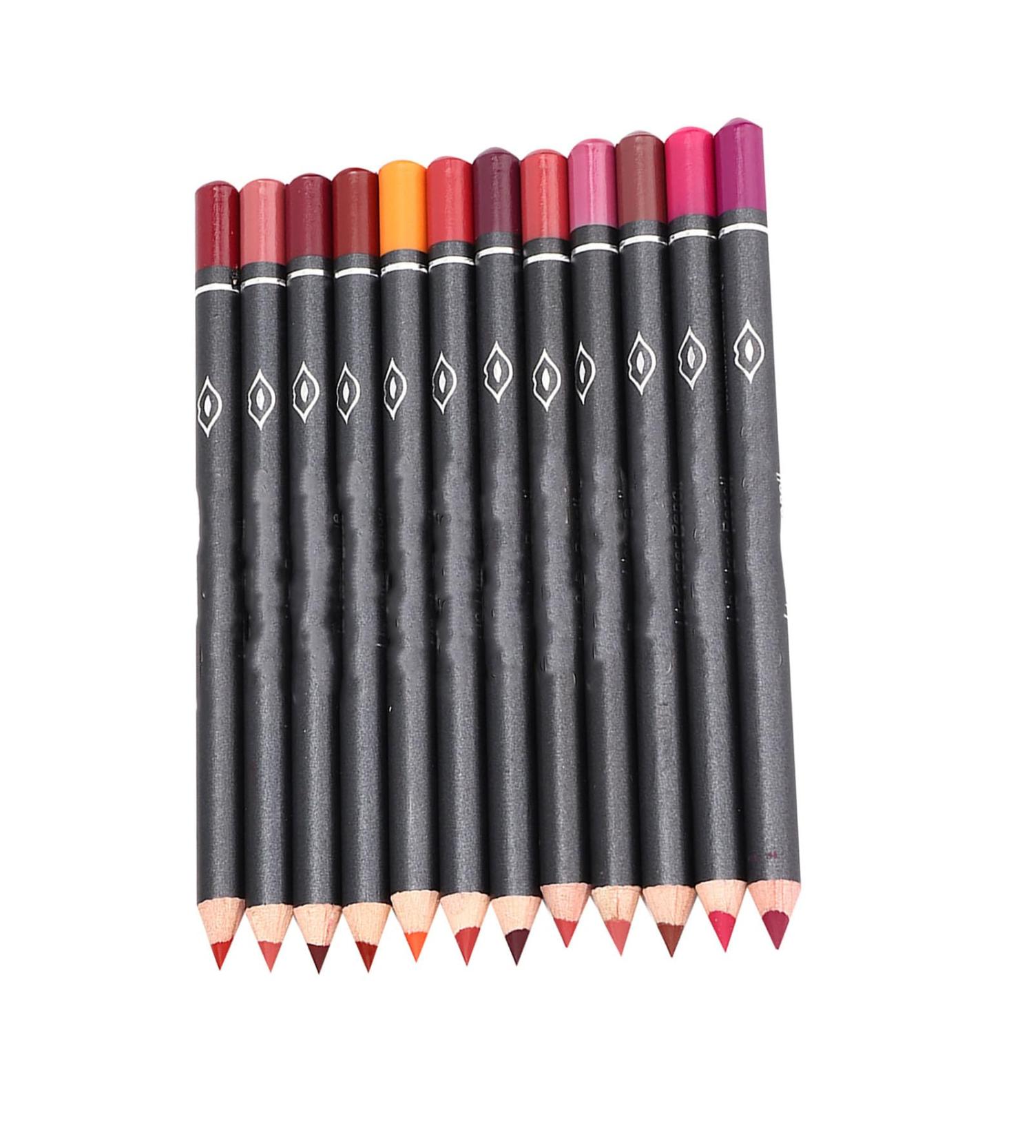 Nabi Lip Liner 12 Pcs Lipliners Set Lip Liners Set 12 Pcs Lip Liners Lip Liner Sets Lip Liner Set Italia Brown Lip Linervibely Lipliner Matte Lip Lipstick Pencil 12 Pieces Box 12g - Buy Online on GoSupps.com