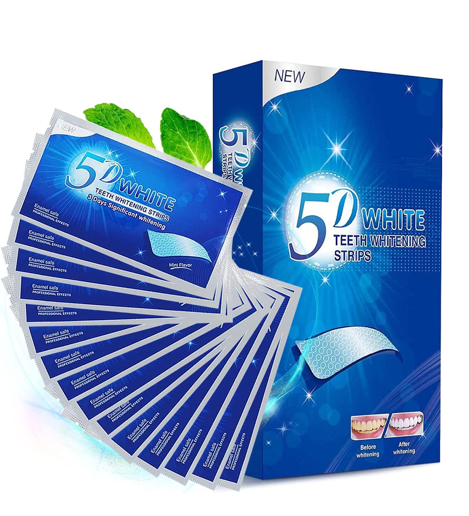 Professional White Stripes Teeth Whitening Strips | No-Slip Technology for Bright White Teeth - Buy Online on GoSupps.com