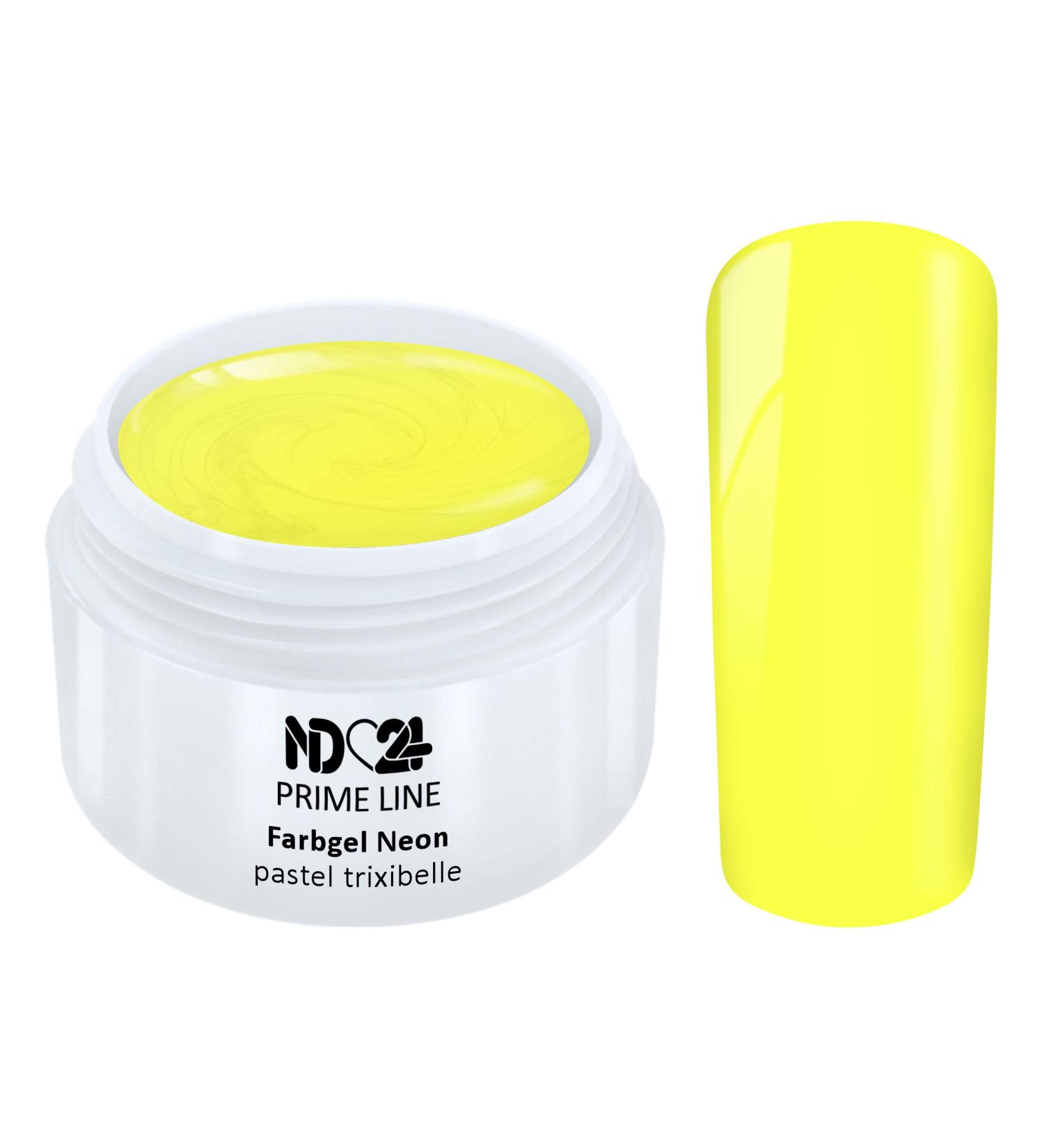 Prime Line - UV Color Gel Neon Pastel Trixibelle French Color Gel Yellow - Made in Germany - 5ml