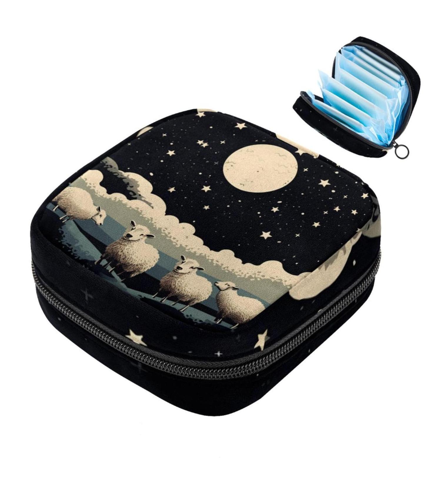 Premium Period Bag - Sanitary Napkin & Tampon Holder for Purse | Classic Design 4.7x6.6x6.6 in | International Shipping Available - Buy Online on GoSupps.com