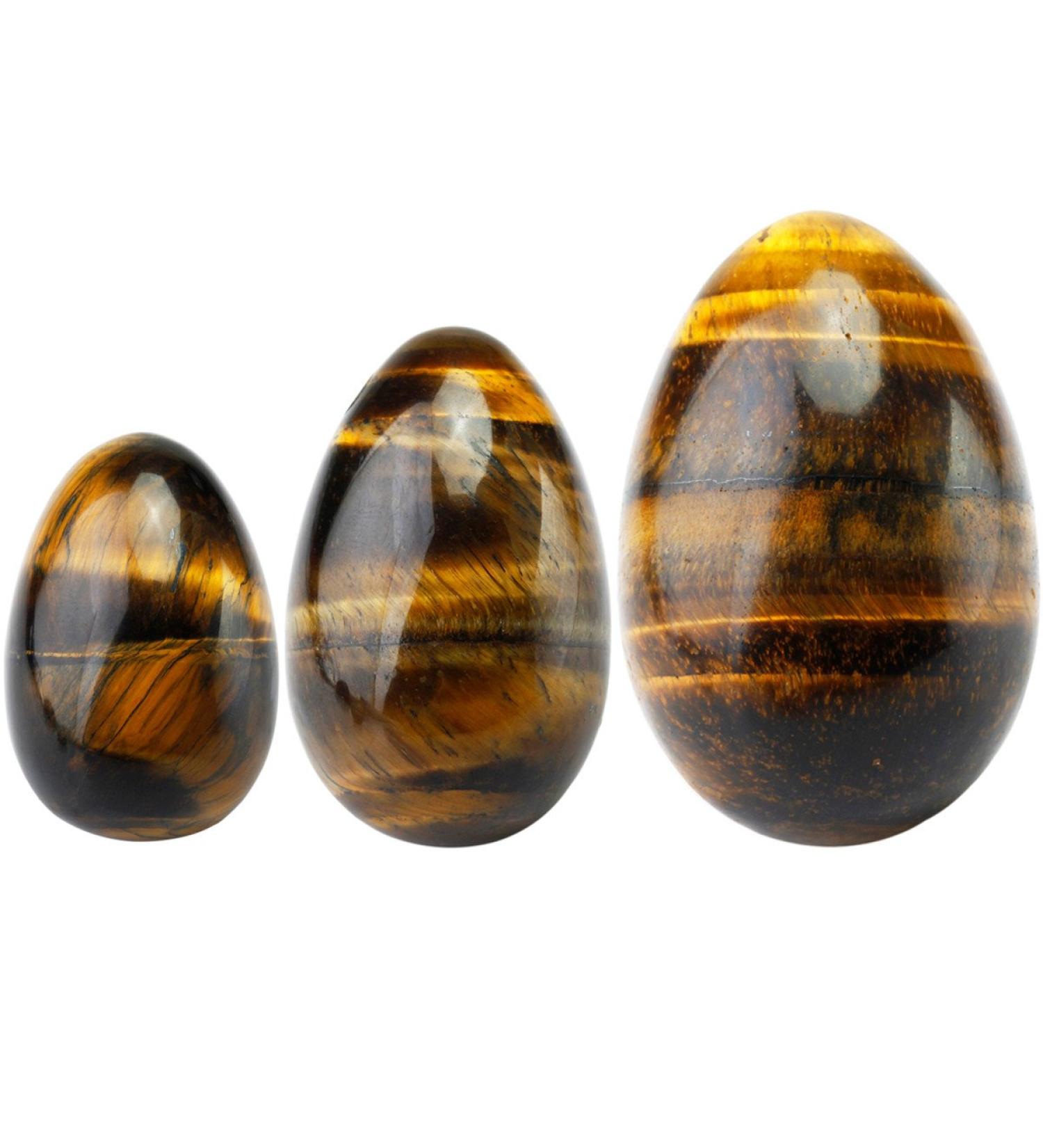 MookaiTedecor Tiger Eye Yoni Eggs & Ben Wa Balls Set - Pelvic Floor Trainer 3 Sizes for Postpartum Recovery & Bladder Health - Buy Online on GoSupps.com