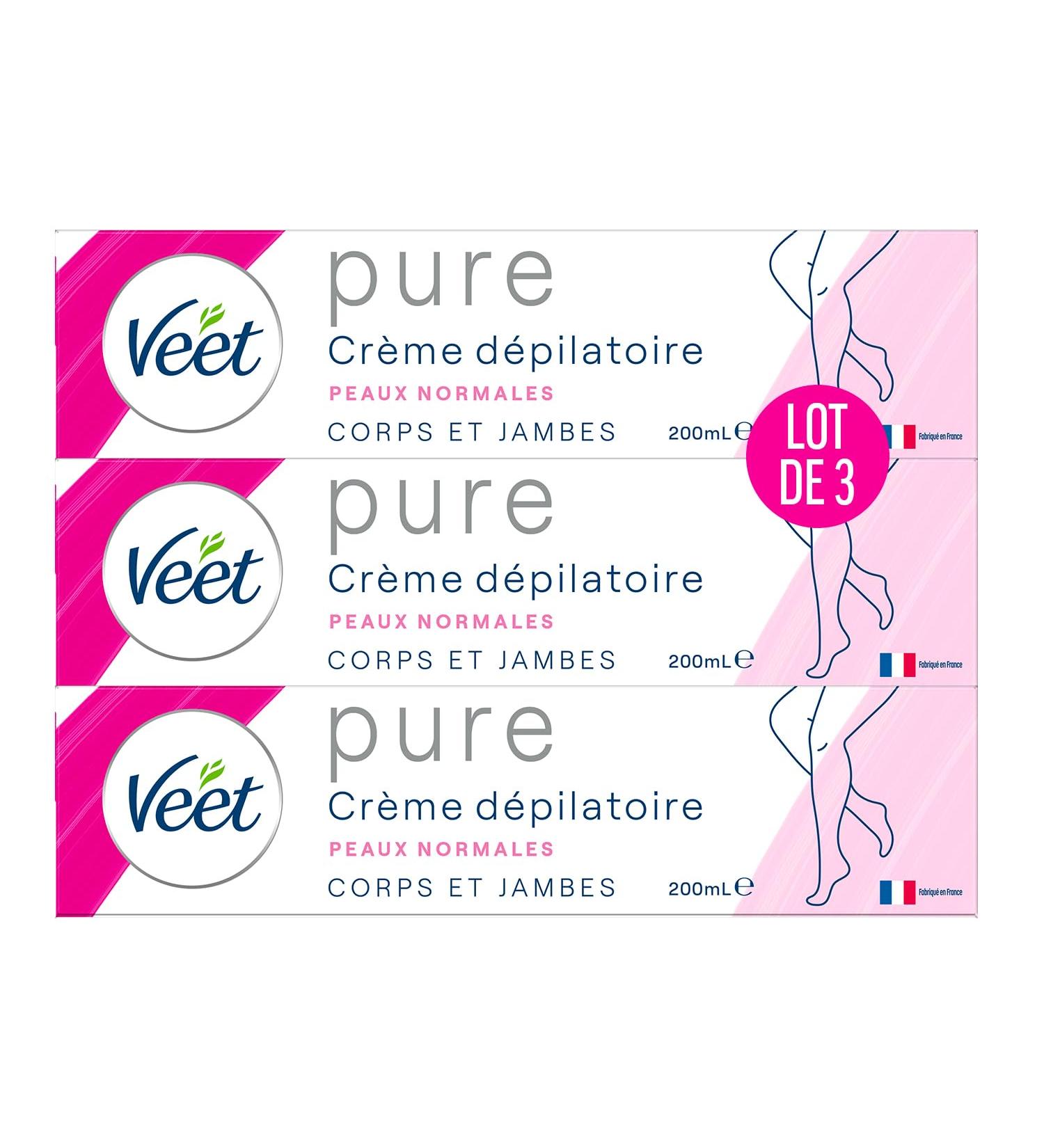 Veet Minima Hair Removal Cream - Long-Lasting Softness After Hair Removal - Normal Skin - 200ml Tube (Pack of 3) - Buy Online on GoSupps.com