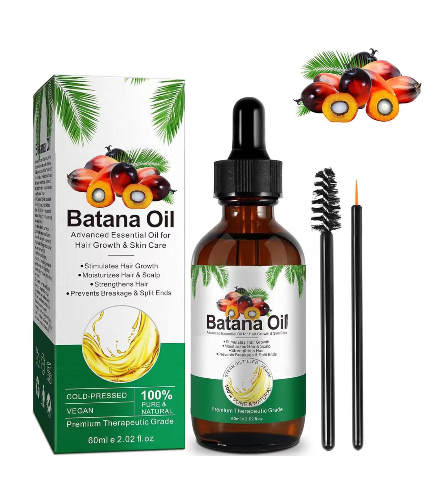 Batana Oil for Hair Growth Organic Batana Oil Botana Hair Growth Oil Pure Raw Batana Oil for Hydrating & Repairing Hair Nourishes Dry Scalp and Damaged Hair (60ml) - Buy Online on GoSupps.com