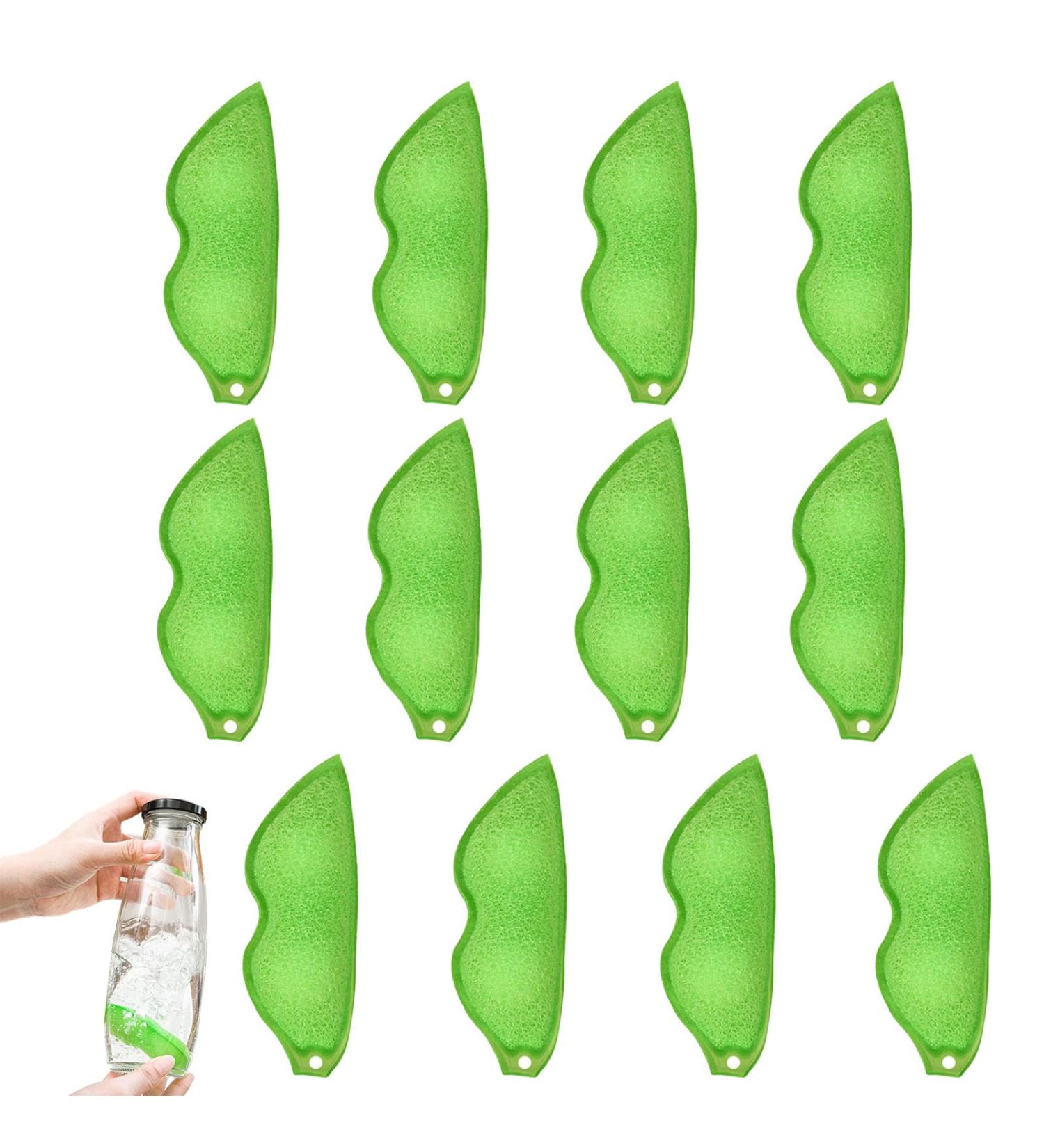Clean Beans Water Bottle Cleaner 12 PCS Reusable Magic Beans Bottle Cleaner Sponges Cleaning Cleaning Brush for Bottle Cleans Hard to Reach Water Bottle Corners Cleaning Supplies - Buy Online on GoSupps.com