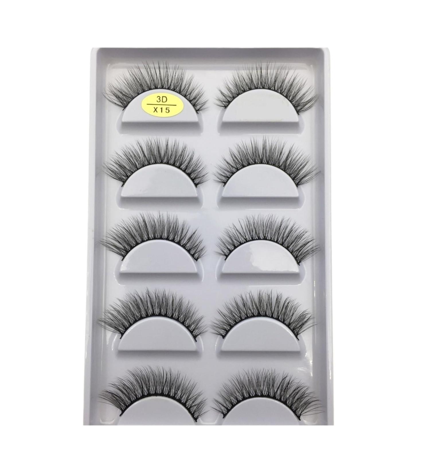 UAMOU 10/50 Boxes 37 Style 5 Pairs Natural 3D False Eyelashes Makeup Fake Eye Lashes Faux Cils Make Up Beauty Maquillaje Cheerfully (Color : 5Pairs X15 Size : 20 Boxes 100Pairs) - Buy Online on GoSupps.com