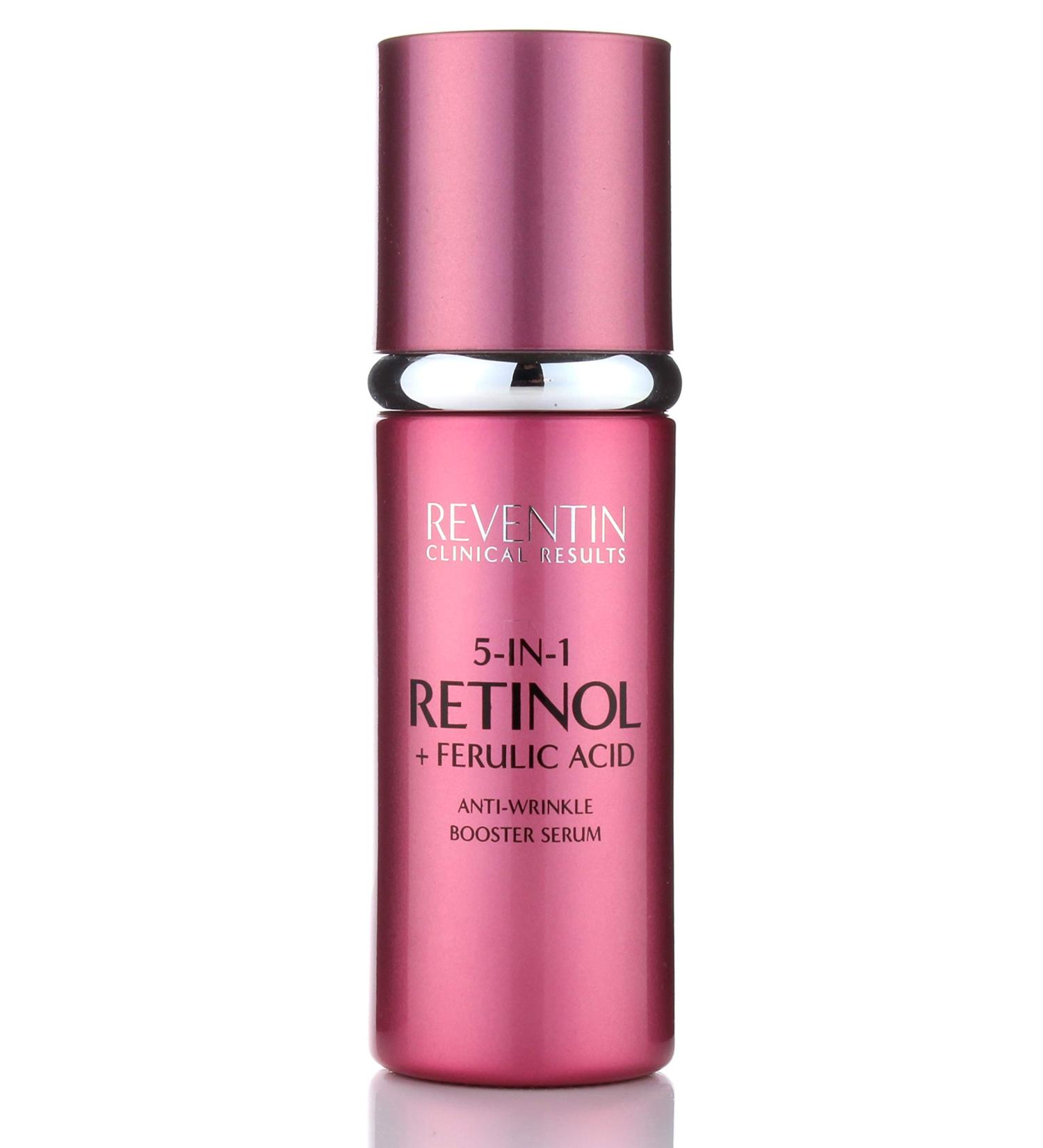 Reventin Clinicals Retinol Serum with Ferulic Acid, Hyaluronic Acid & Peptides - 1.4 Fl Oz | Anti-Wrinkle & Age Spot Treatment - Buy Online on GoSupps.com