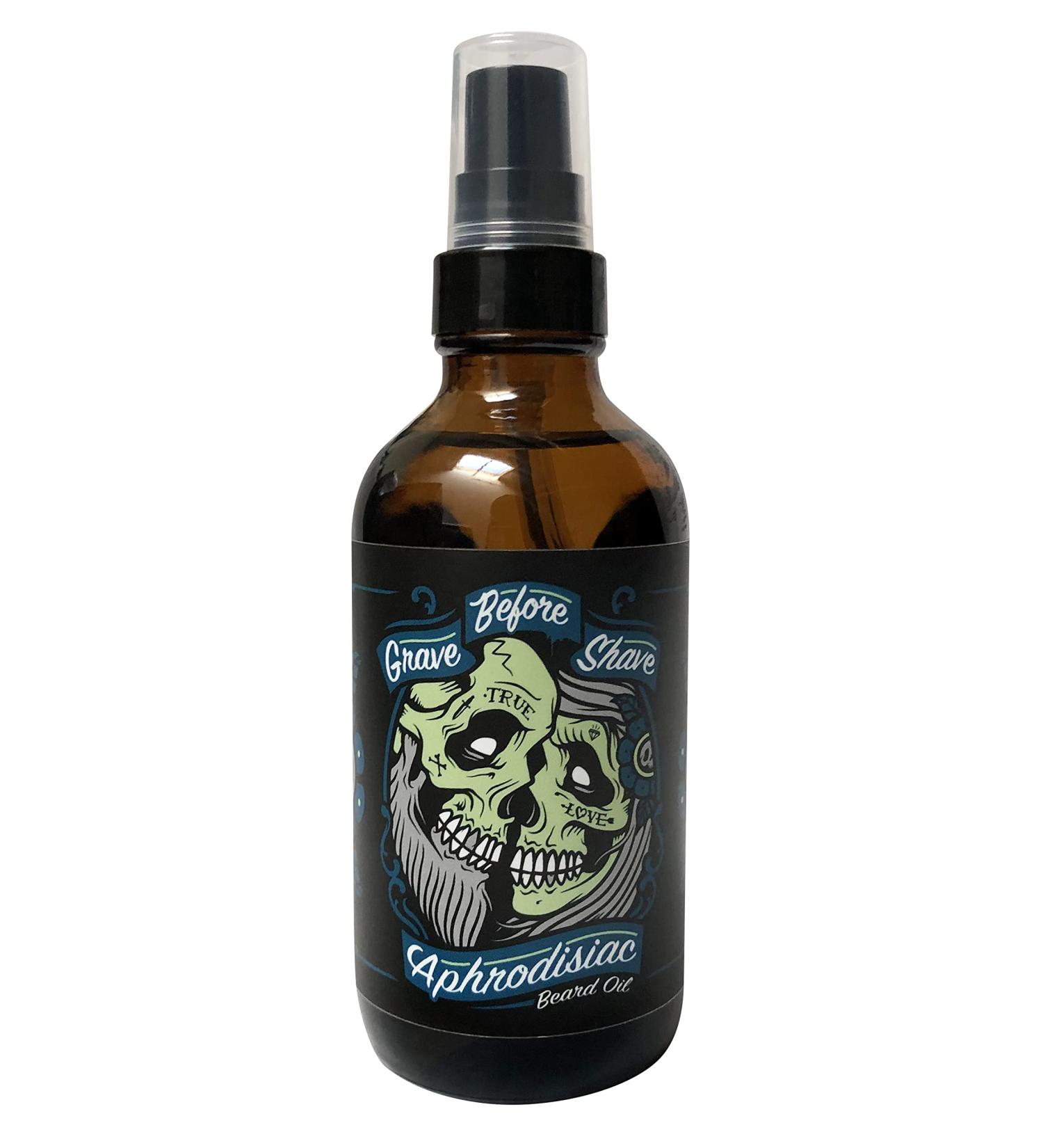 GRAVE BEFORE SHAVE Leather/Cedar-wood Beard Oil 4 oz. - Big Bottle - Buy Online on GoSupps.com
