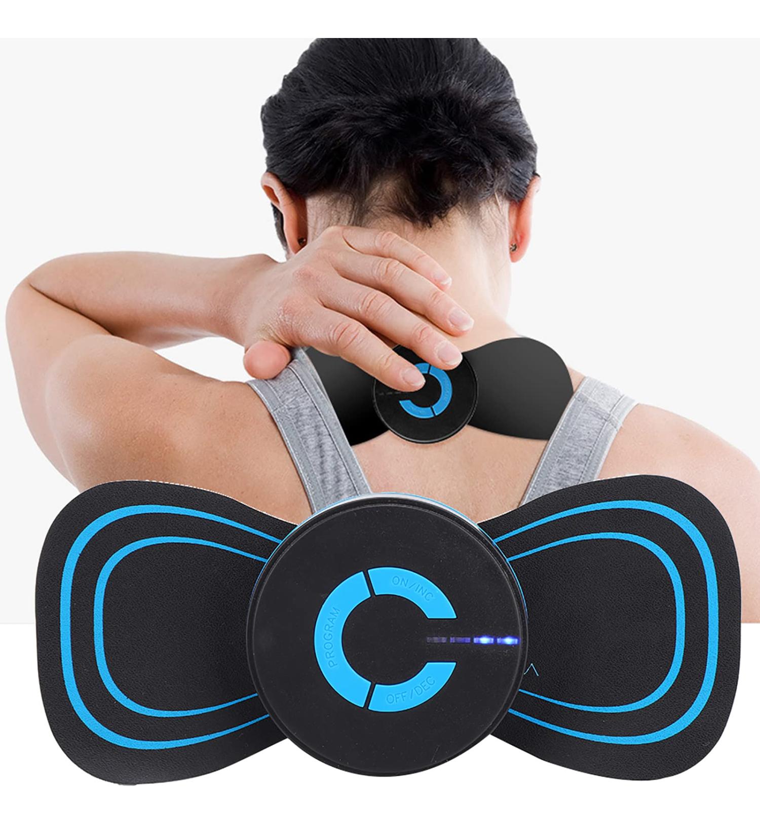 Mini Neck Massager - Wireless EMS Cervical Massager for Pain Relief | Electric Pulse Therapy Pad - Buy Online on GoSupps.com