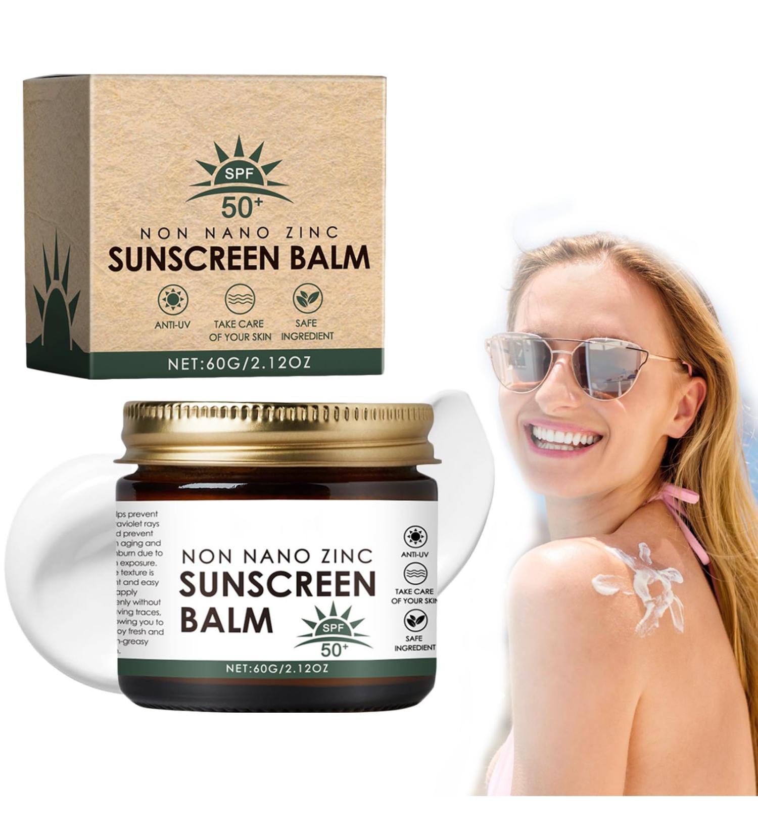 Beef Tallow Sunscreen - Beef Tallow and Zinc Sun Balm Grass Fed Beef Tallow with SPF 50 Non-Nano Zinc Oxide Sunscreen Natural Sunscreen Tallow Moisturizer for All Type Skin (1PC) - Buy Online on GoSupps.com