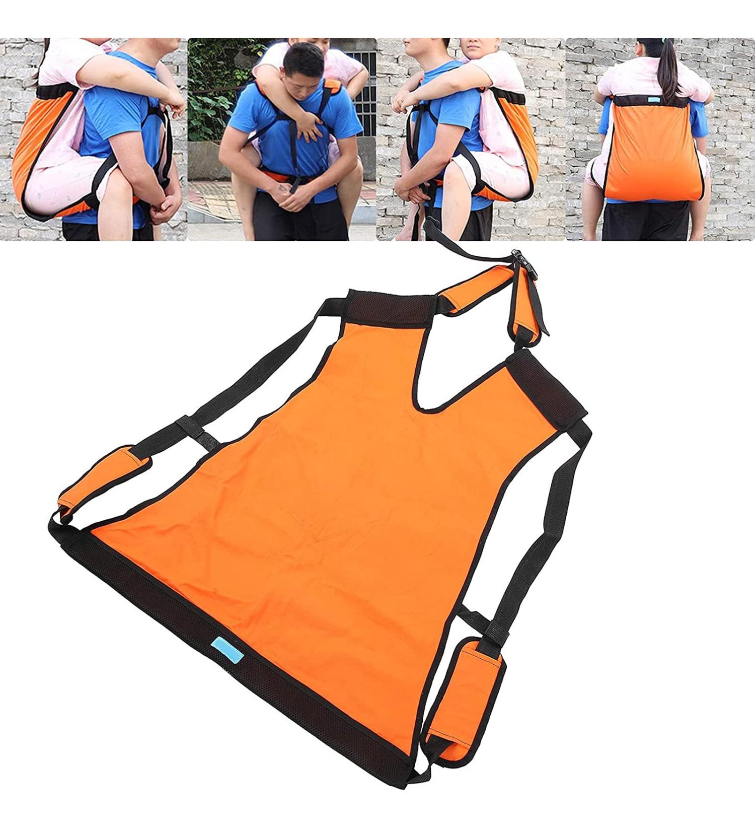 Patient Lift Sling Carrier Transferring Belt Stairs Wheelchair Lift Sling Hiking Back Pack Belt for The Elderly Pets Big-Kid (Orange) Large Size Small Size - Buy Online on GoSupps.com