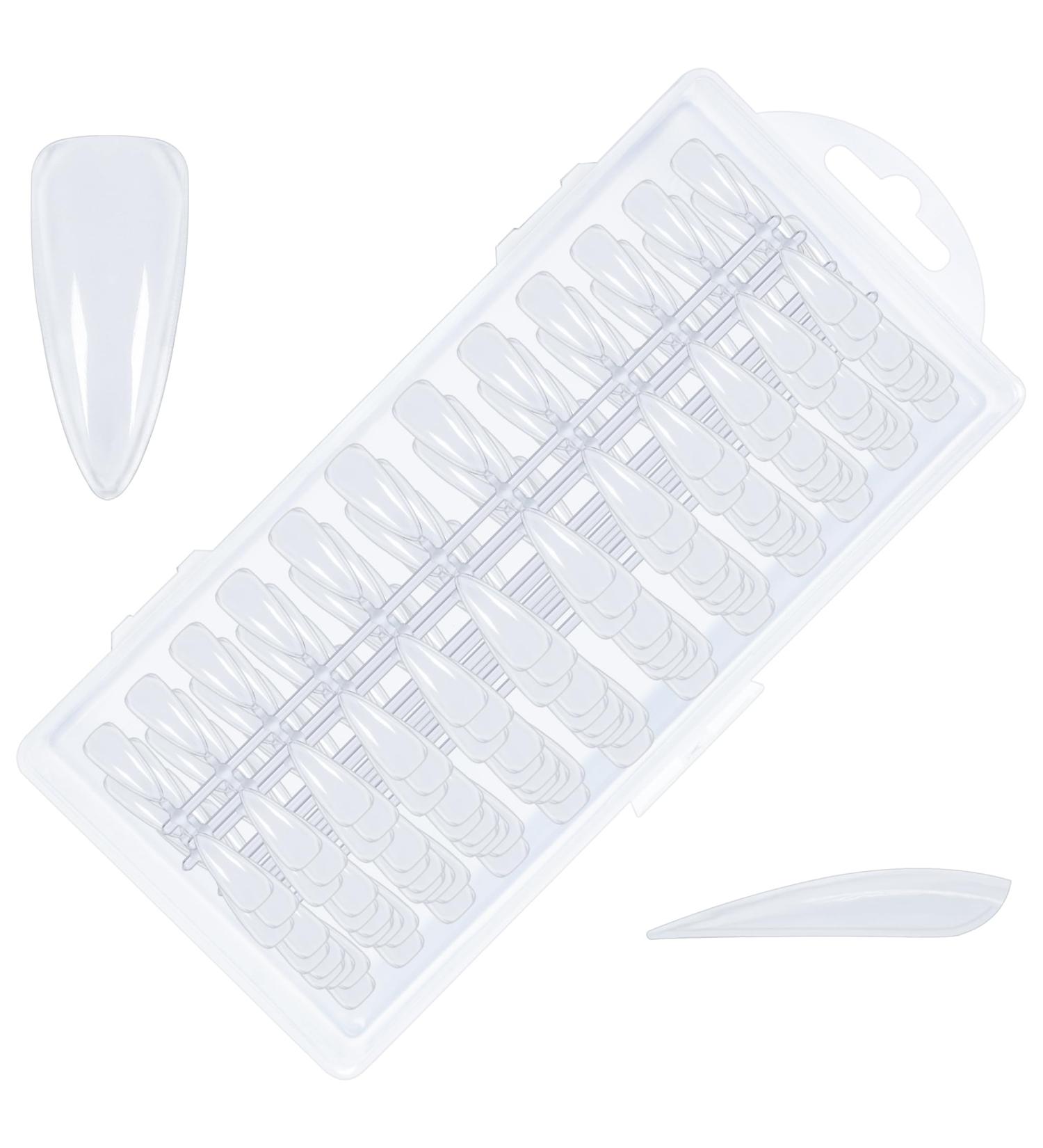 Press On Tip Almond Long Nails - 240 Pieces | Premium Quality Long Almond Nail Tips for Stunning Manicure - Buy Online on GoSupps.com