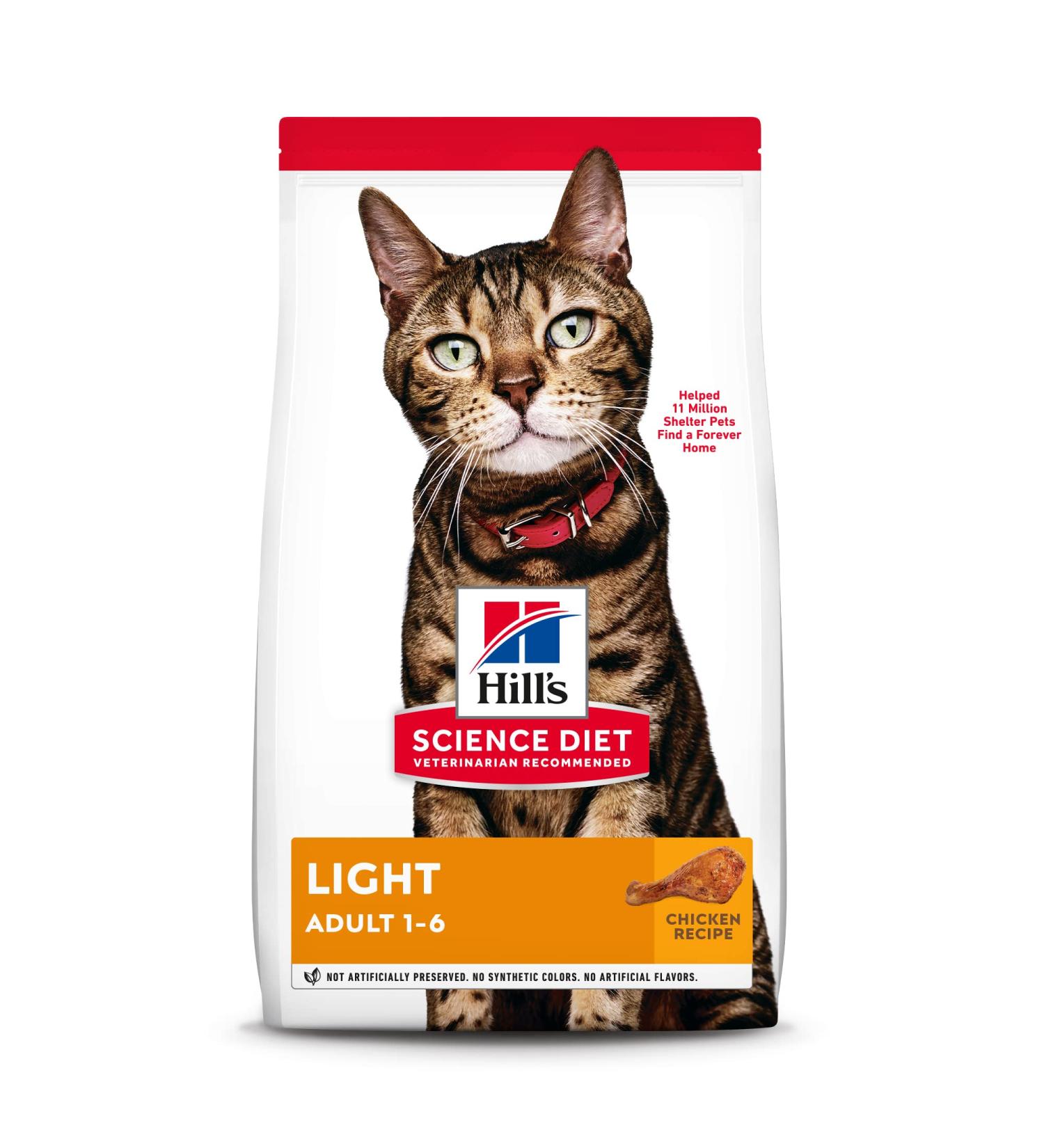 Hill's Science Diet Adult Light Cat Food 7 lb - Chicken Recipe for Weight Management - Buy Online on GoSupps.com