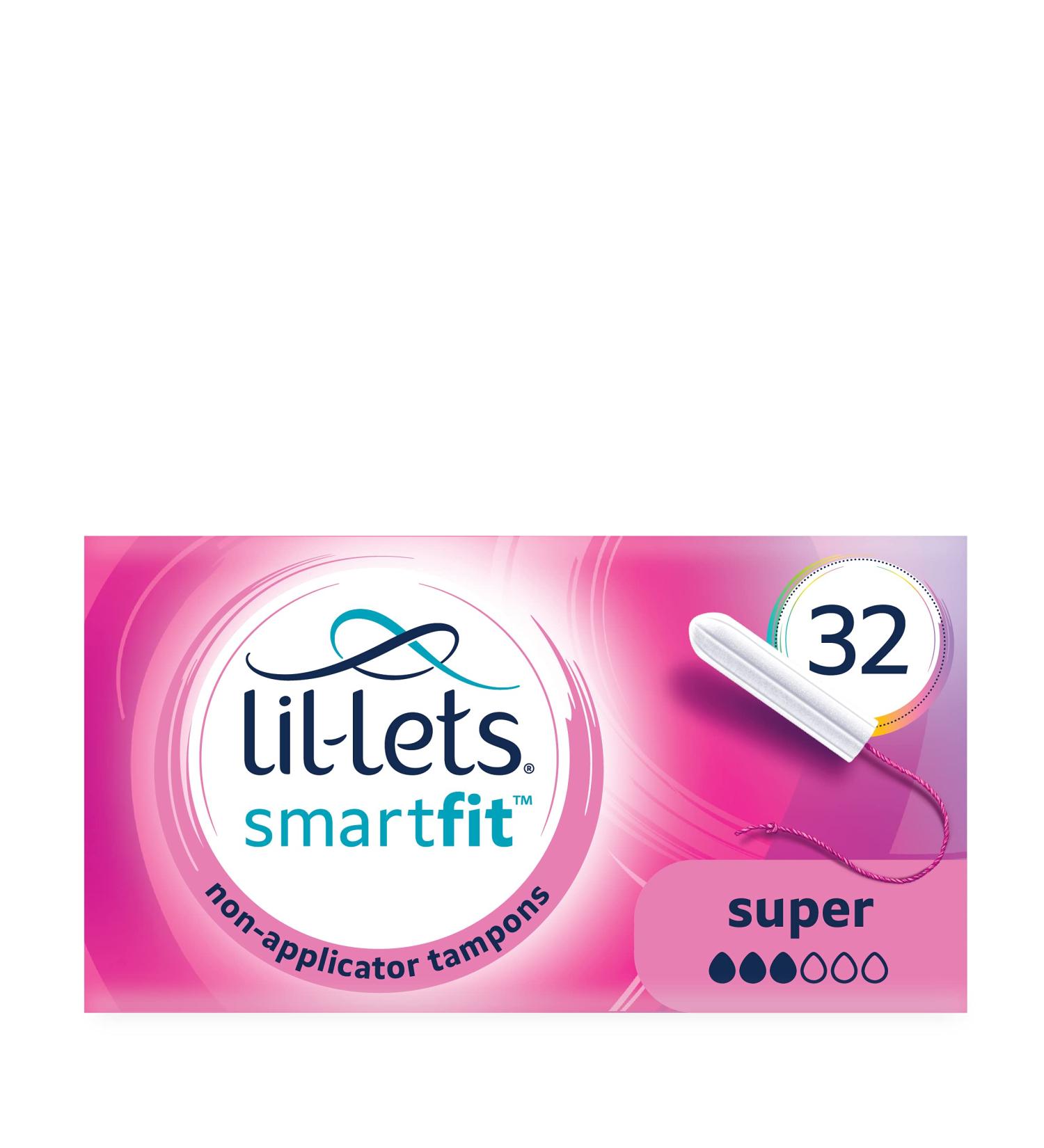 Lil-Lets Smartfit Tampons 32 each Size Super 32 Count - Buy Online on GoSupps.com
