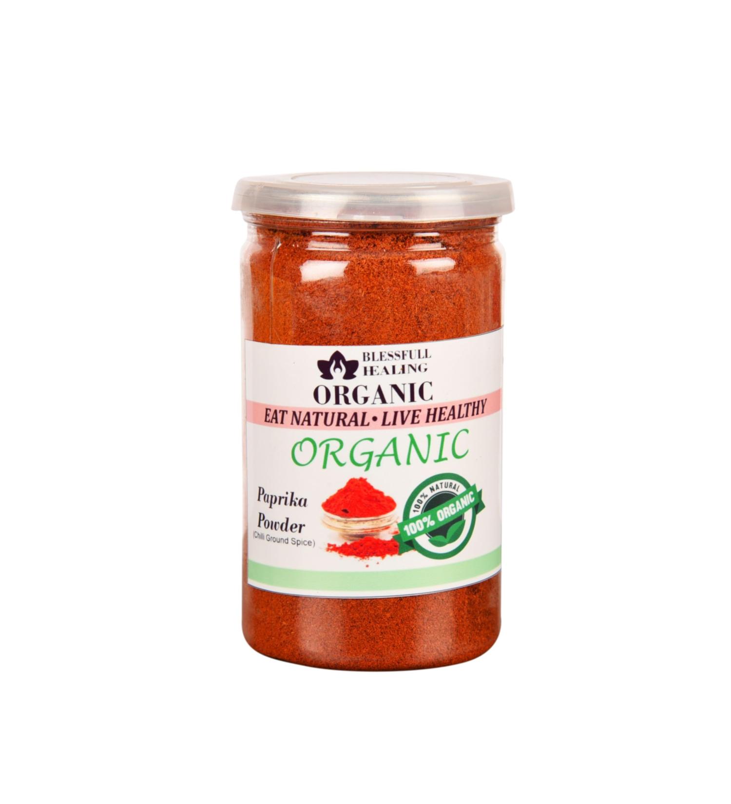 Blessfull Healing Organic Paprika Powder (Chilli Ground Spice) 100 Gram (Packing May Vary) 100 Gram 3.35 oz