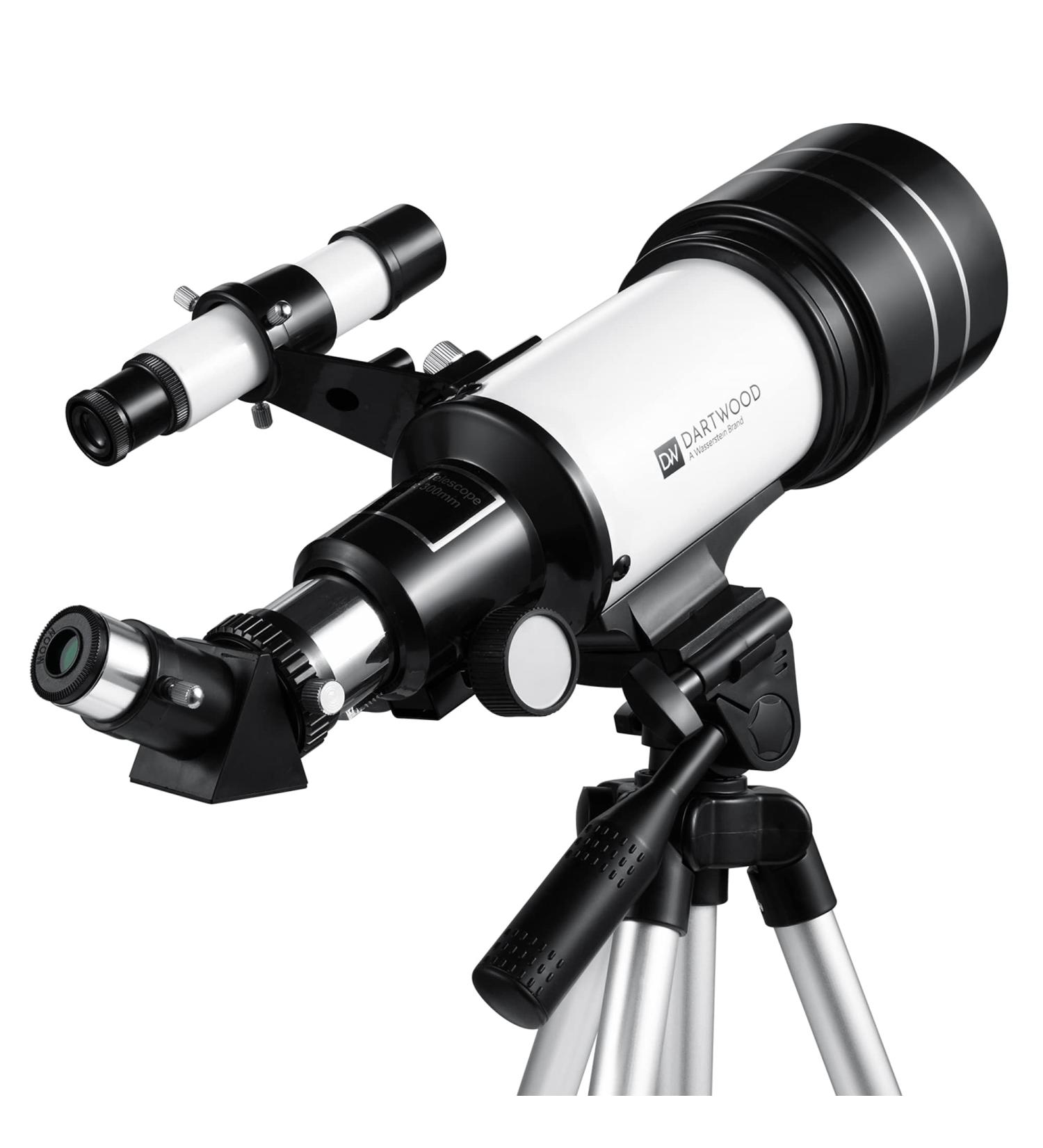 Dartwood Astronomical Telescope | 360 Rotational Scope with Various Eyepieces for Adjustable Zoom | Black/White - Buy Online on GoSupps.com