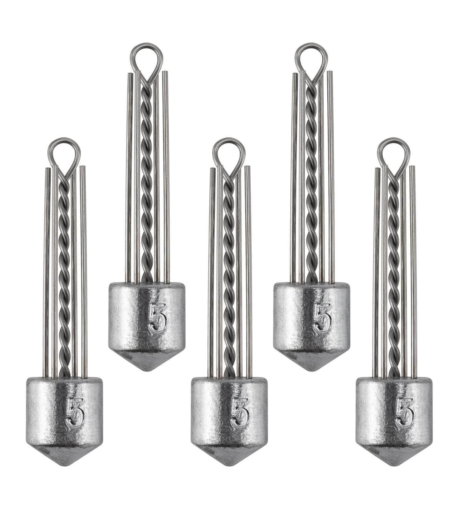 Dr.Fish 5 Pack Spider Surf Fishing Sputnik Sinker Set - 1oz to 8oz Saltwater Beach Casting Sinkers for Sea Fishing - Bottom Holder, 3oz-5 Pack - Buy Online on GoSupps.com