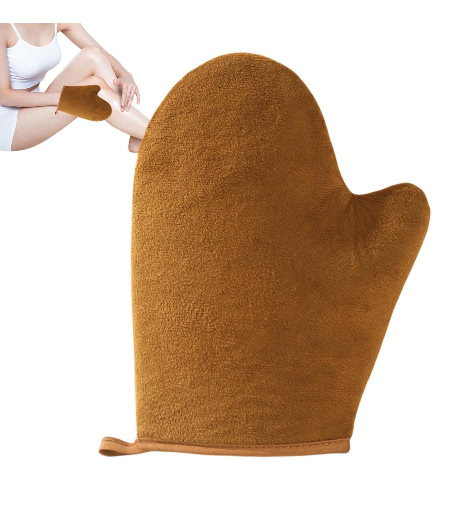  Tanxemery Tanning mitt applicator elastic tanning gloves reusable tanning mitt for women - Tan Mitt applicator for even application of body lotions oils etc. - Buy Online on GoSupps.com