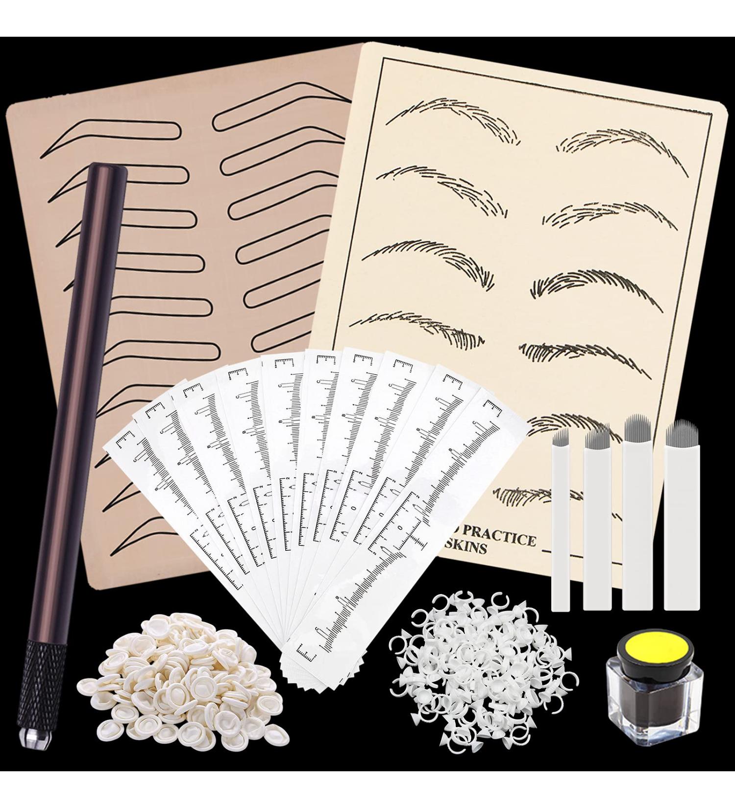 Eyebrow Microblading Kit - Combofix 149pcs with Manual Pen, Blades, and Practice Skin | Tattoo Makeup Supplies - Buy Online on GoSupps.com