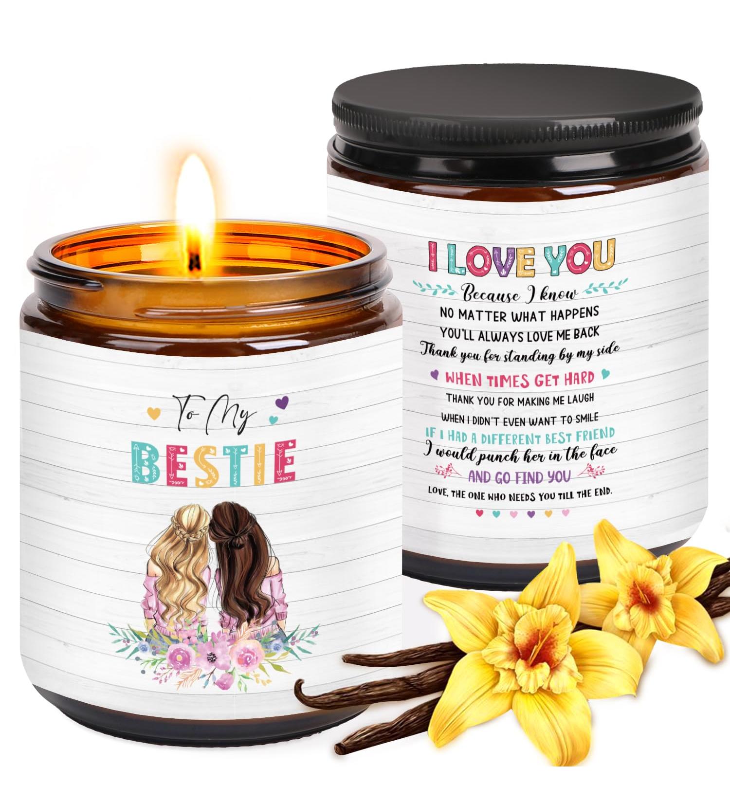Vanilla Scented Candle Gift Set - Perfect Birthday & Christmas Gift for Women, Bestie, Sister | Aromatherapy Soy Wax Candles for Relaxation - Buy Online on GoSupps.com