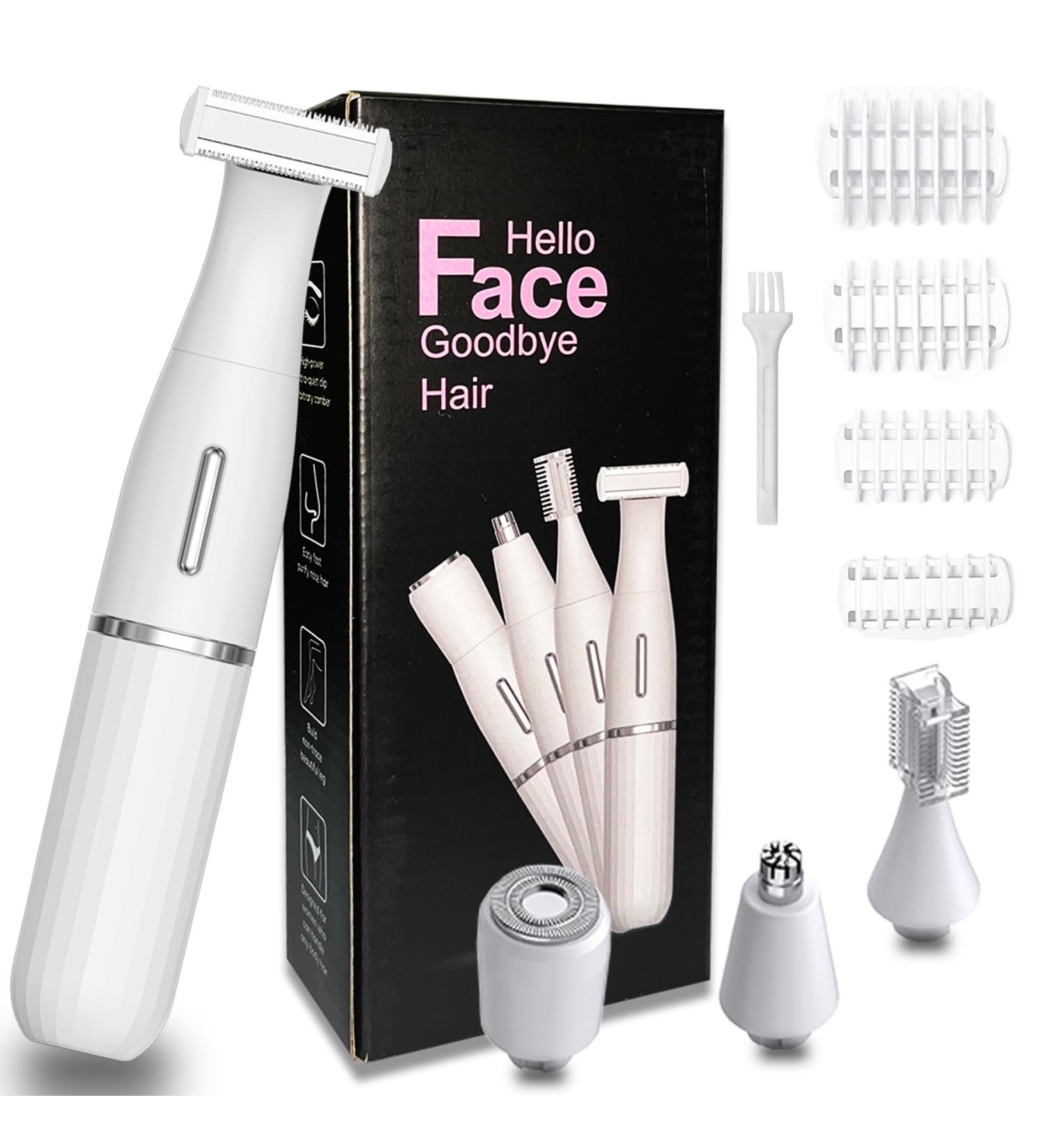 Yoyika 4 in 1 Electric Epilator - Multi-Functional Hair Removal Tool for Men & Women | Facial Body Eyebrow and Intimate Shaving Razor - Buy Online on GoSupps.com