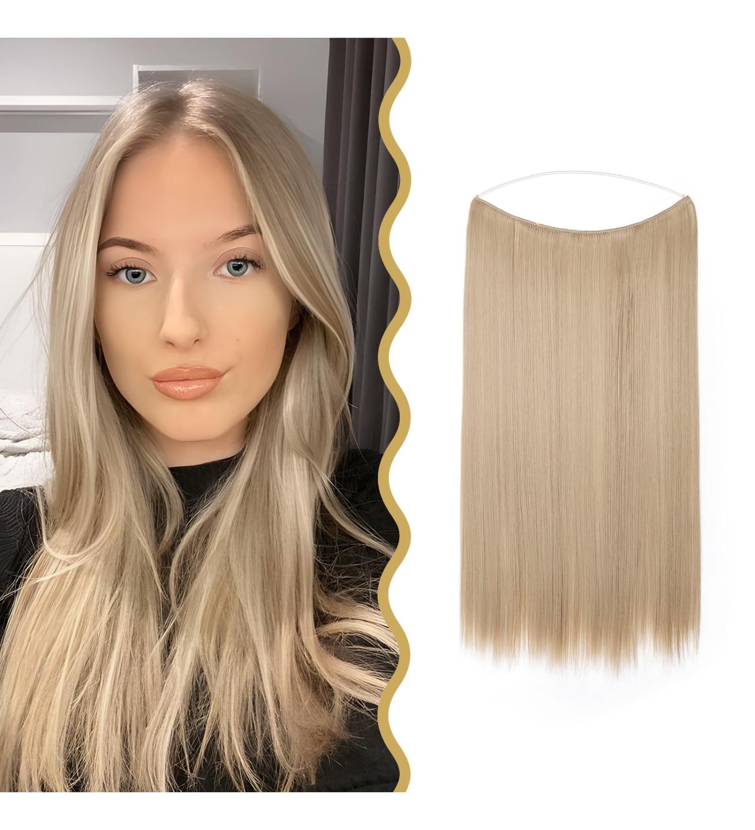 Elailite Synthetic Hair Part Extensions - 50cm #24 Medium Blonde | 90g Smooth Tresse for International Shipping - Buy Online on GoSupps.com