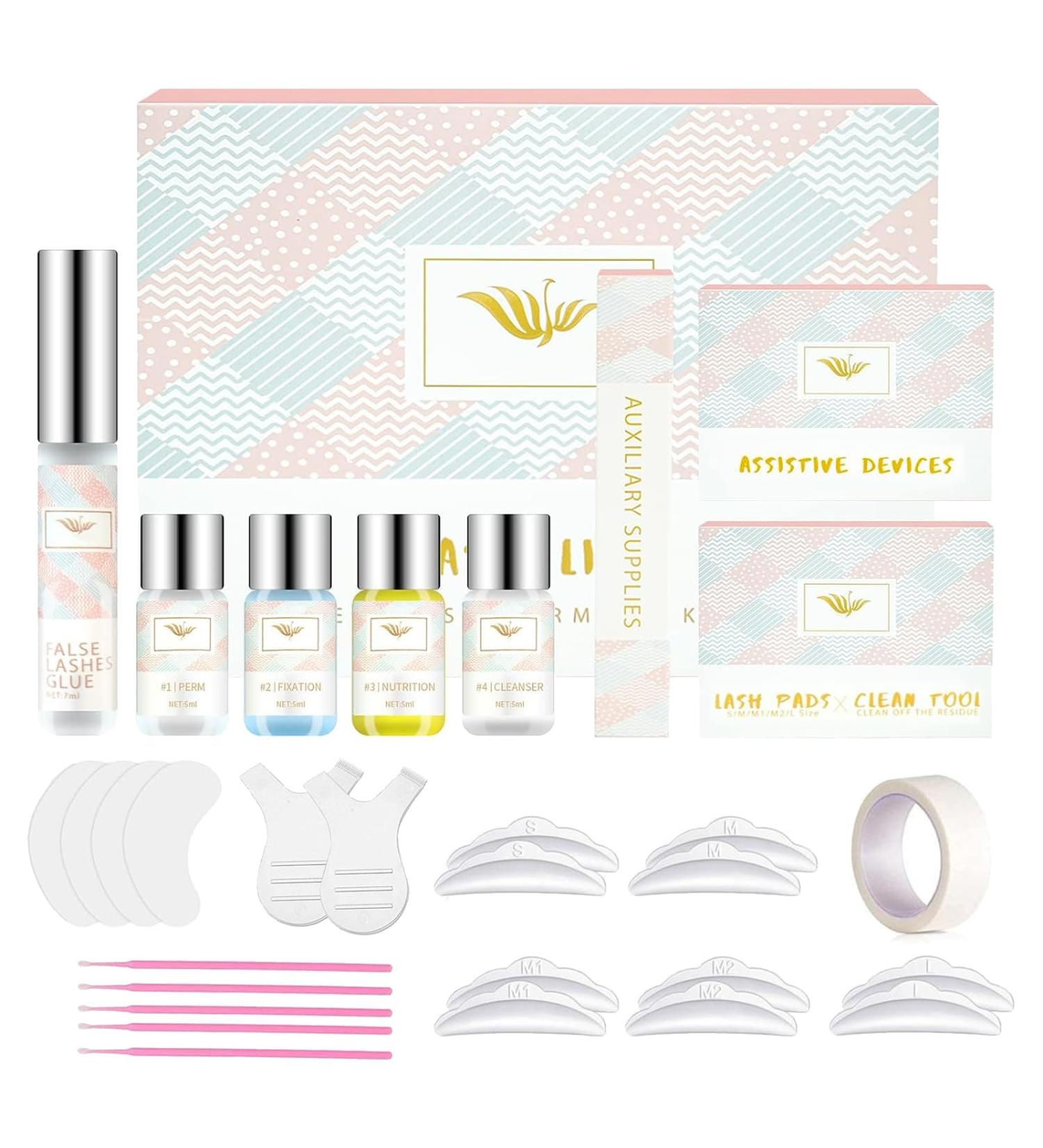 Lash Lift Kit - Eyelash Perm Kit - Lash Curling Perming Professional Lash Lifts Extensions - Lash Curler Kit Suitable for DIY at Home - Buy Online on GoSupps.com