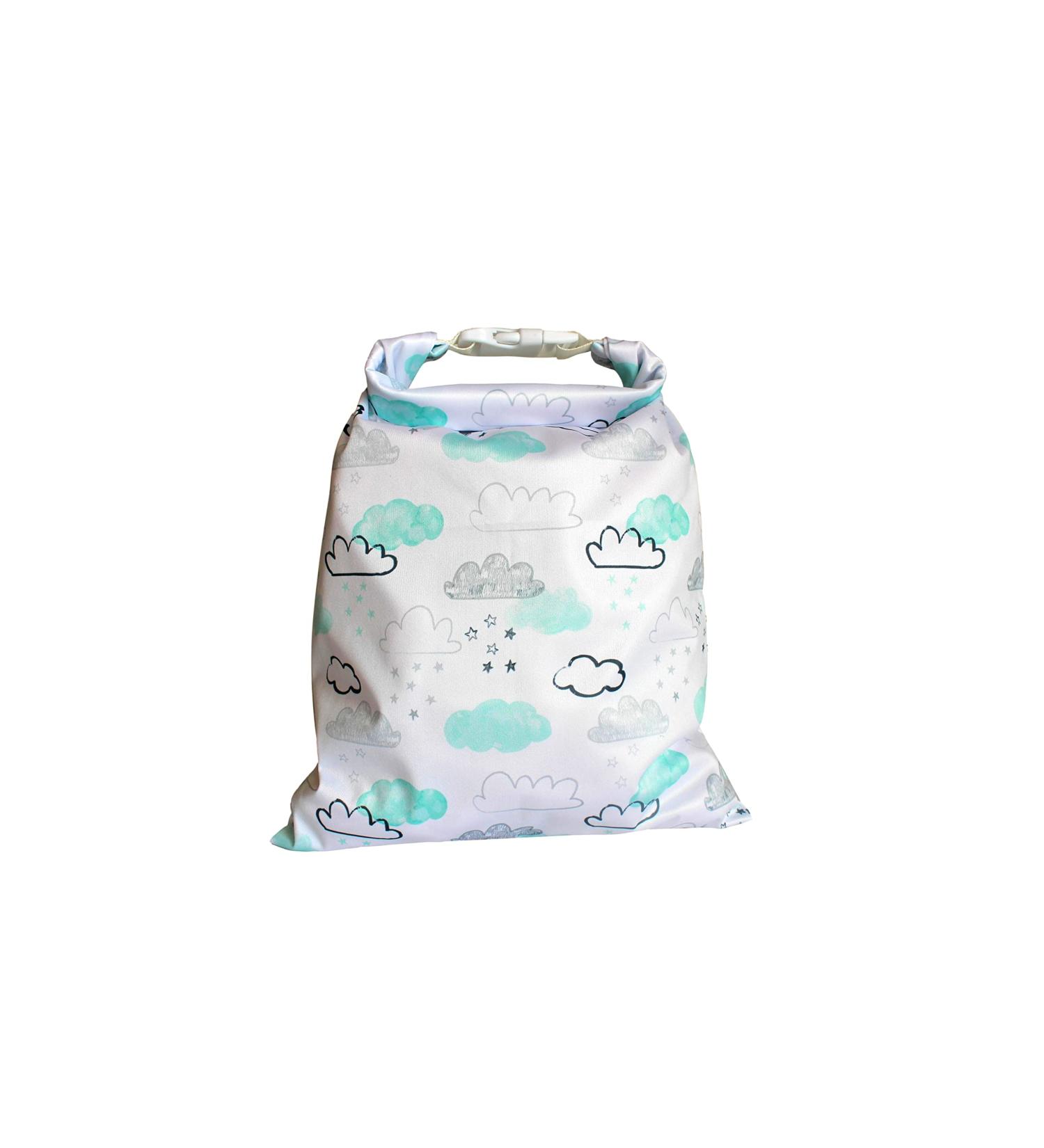 Immaculate Textiles Unisex Baby Wet/Dry Bag 28x40cm - Waterproof & Washable - Ideal for Swimming & Cloth Nappies - Turquoise Sky - Buy Online on GoSupps.com