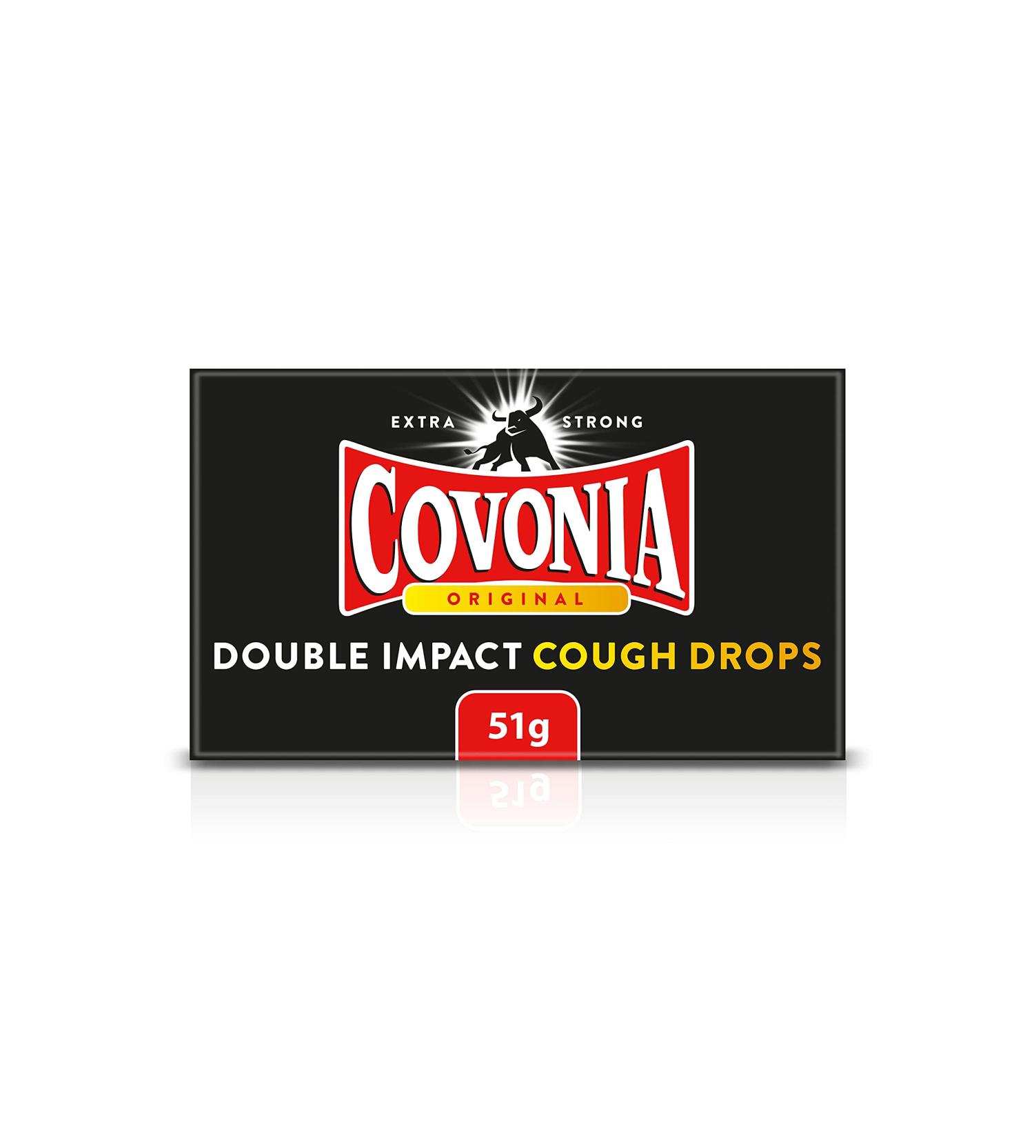 Covonia Double Impact Cough Drops 51g - Extra Strong Warming Menthol Vapor - Original Flavor - Buy Online on GoSupps.com