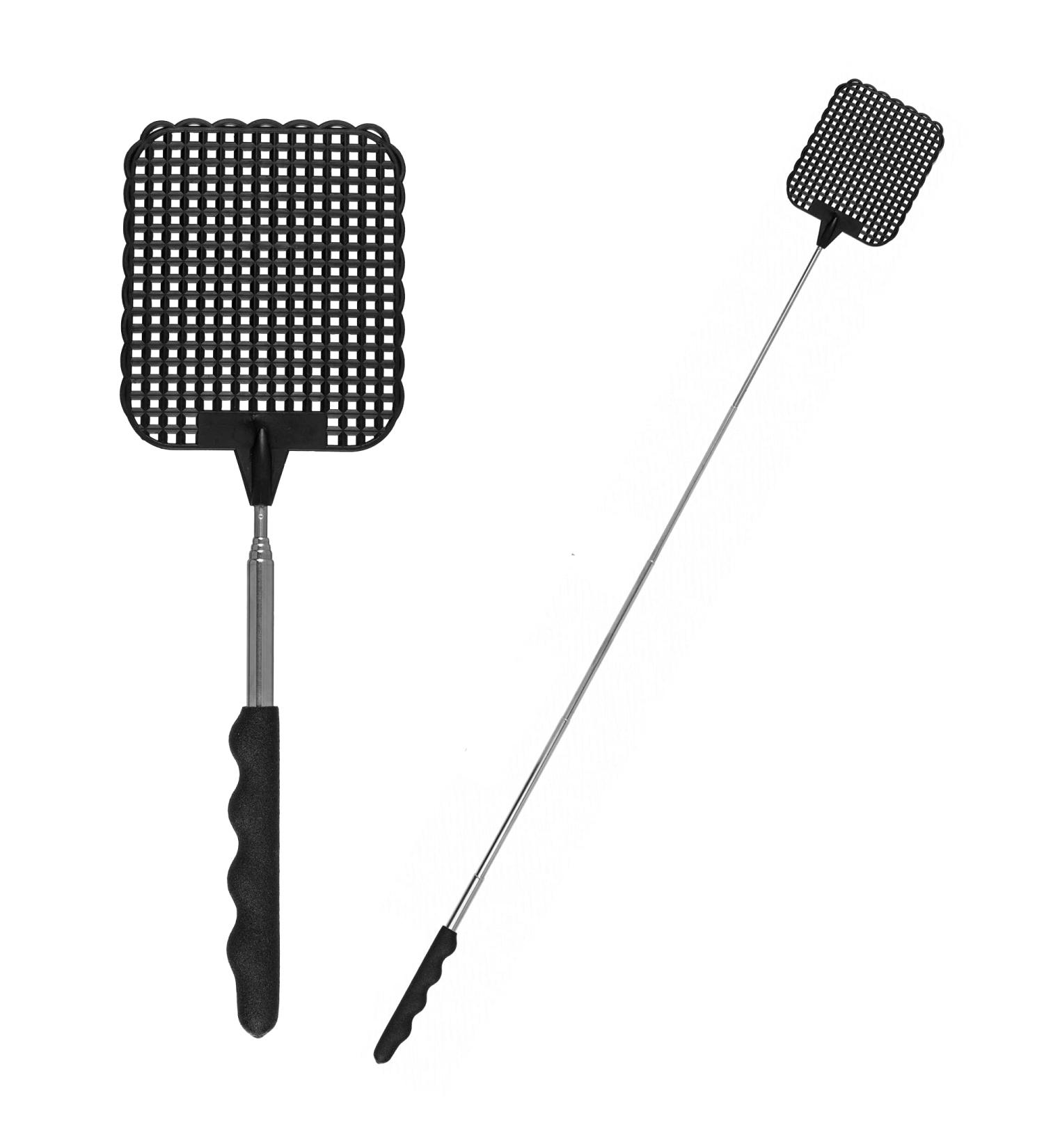 Fly swatter Direct-Hit-72 - extendable & extra long telescopic fly swatter - color black