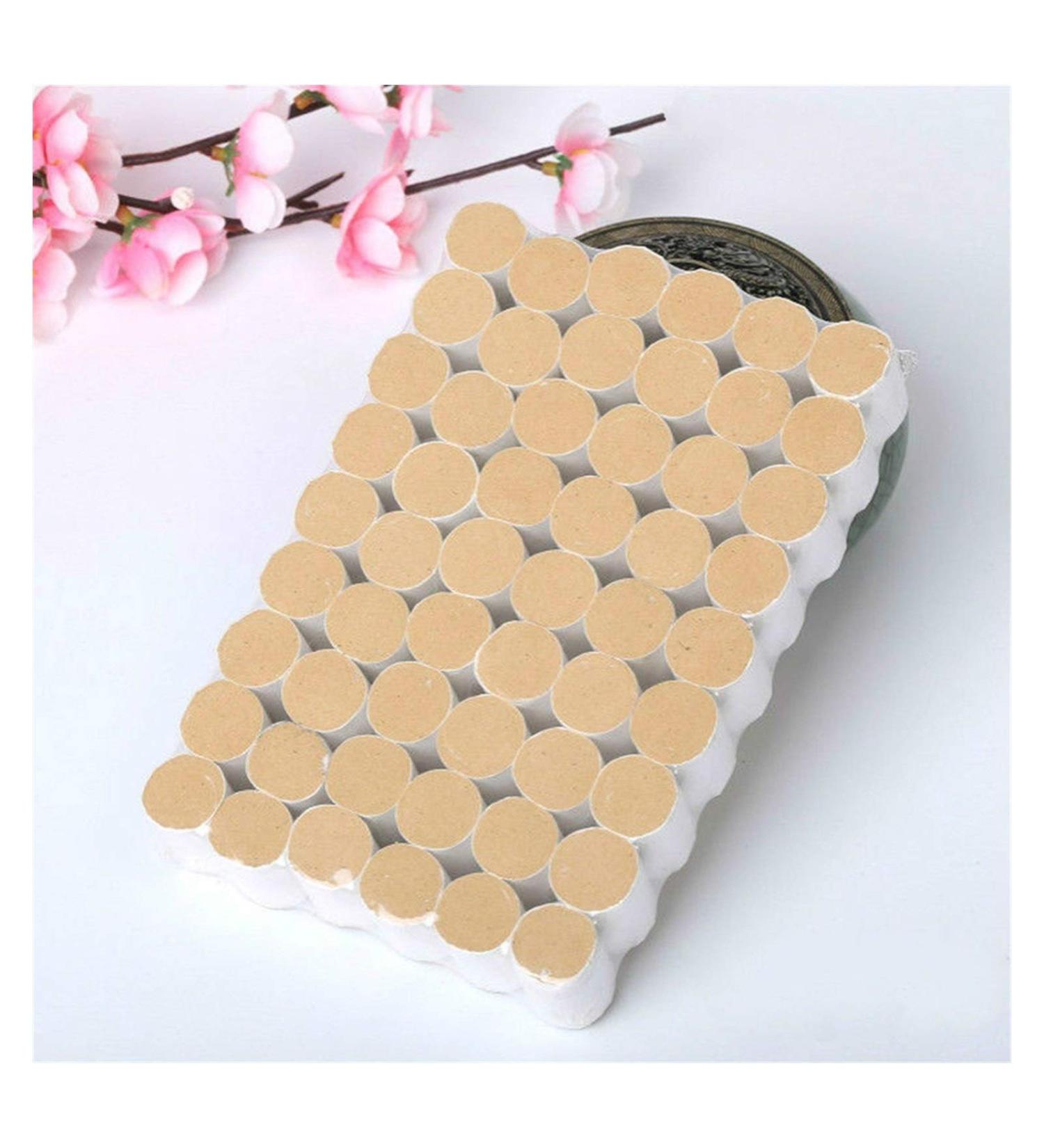 Dunsby Moxa Roll 54 parts/set of Moxa Sticks Traditionally Moxibustion Smoking Copper Box Washing Docks (Color: 54 PCs Moxa Sticks)