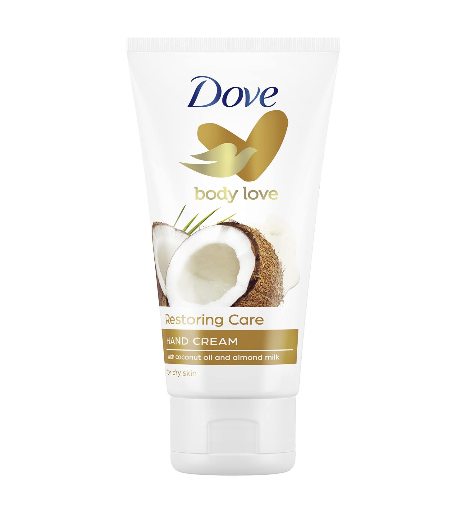 Dove Crema Hidratante de Manos 75ml | 100% Natural con Aceite de Coco & Leche de Almendras | Piel Normal a Seca | Env o Internacional - Buy Online on GoSupps.com