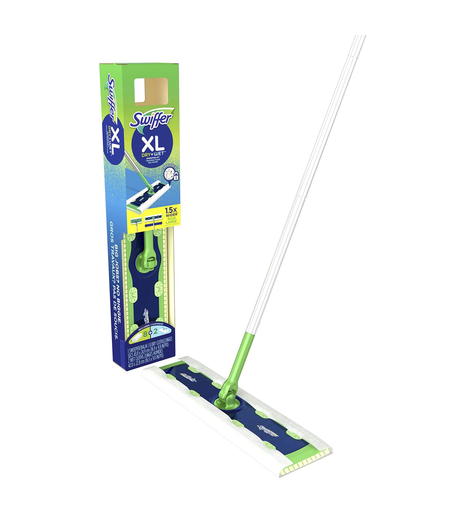Swiffer Sweeper XL Starter Kit - 1 Sweeper, 8 Dry Cloths, 2 Wet Cloths - New! - Buy Online on GoSupps.com