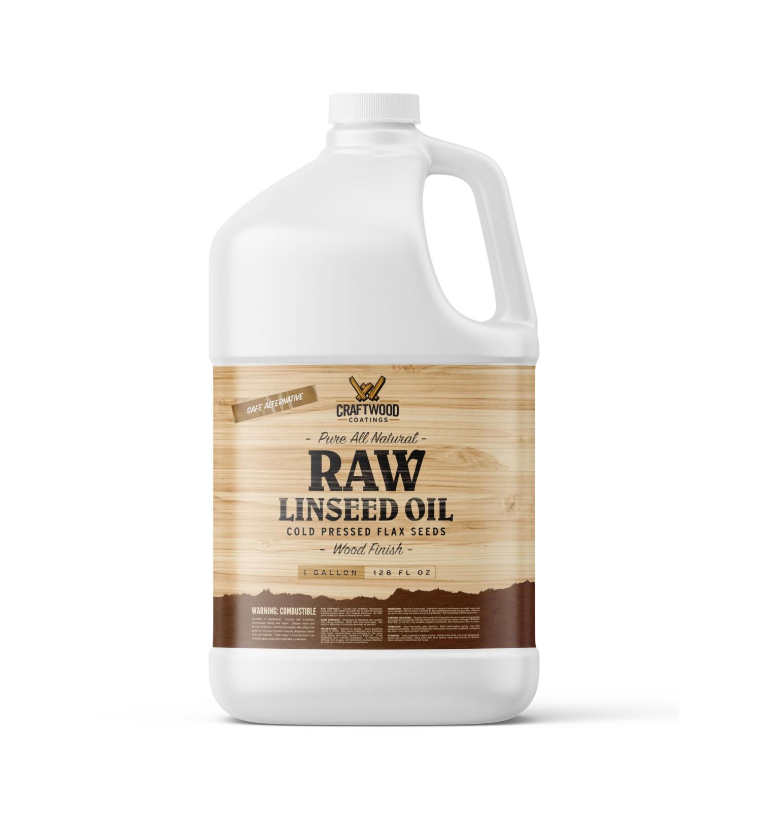 Raw Linseed Oil - 1 Gallon | Premium Wood Restoring Finish for Indoor & Outdoor Use - International Shipping Available - Buy Online on GoSupps.com