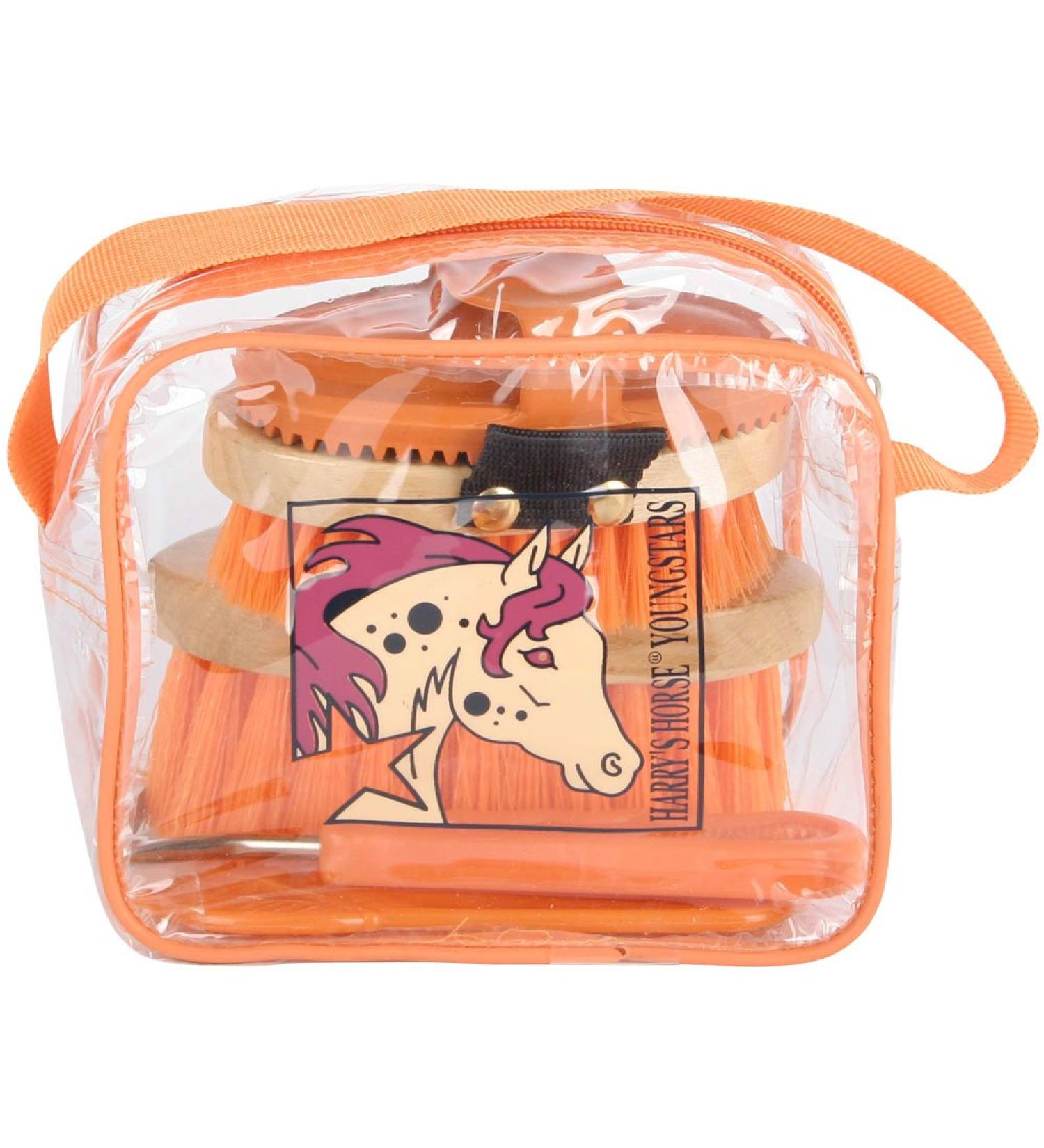 Harry's Horse Mini Grooming kit color: orange