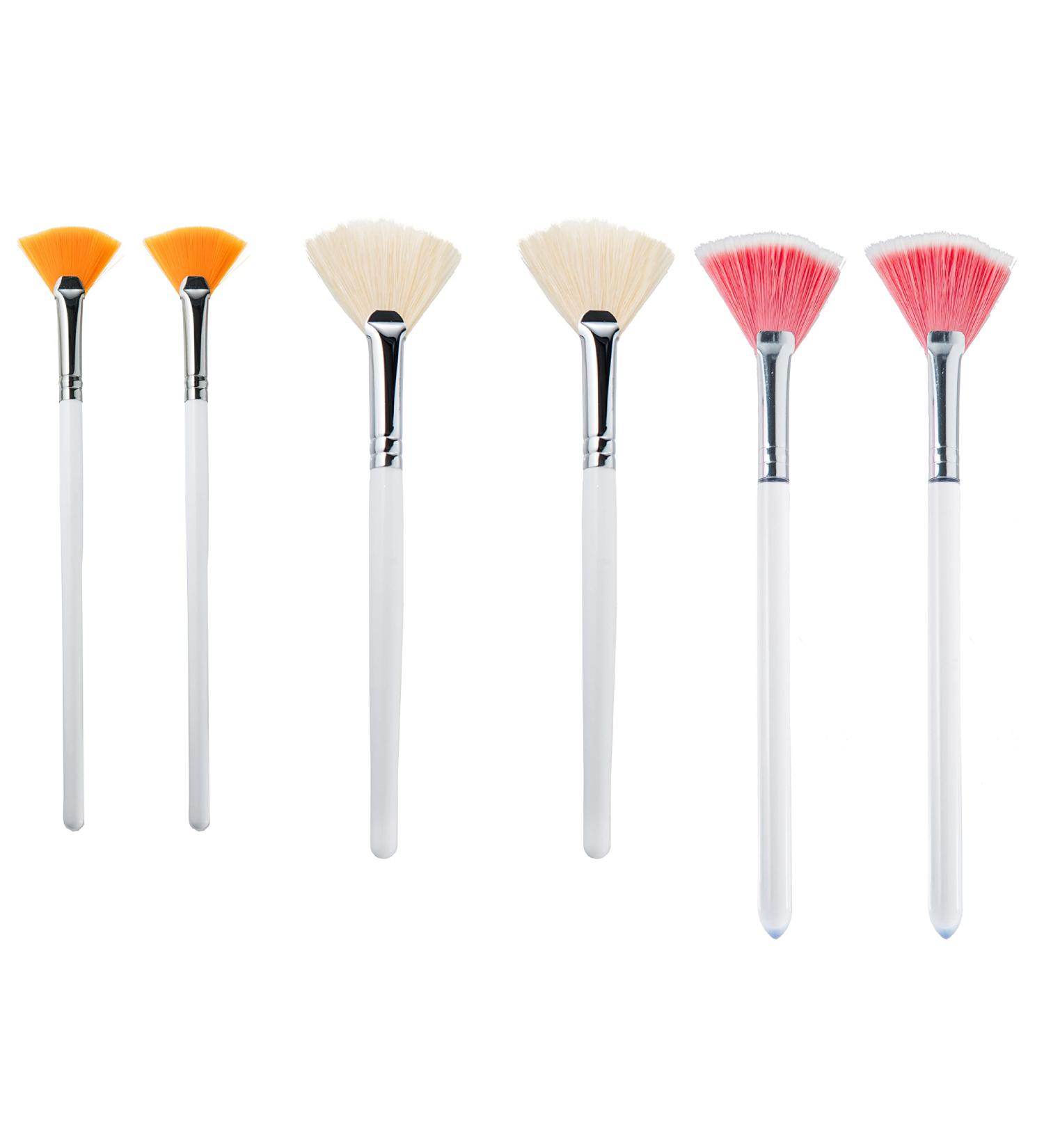 Essenavita Fan Mask Brush Set - 6 Piece Set for Mask Application - Glycolic & Boar Head Fan Brushes - Buy Online on GoSupps.com