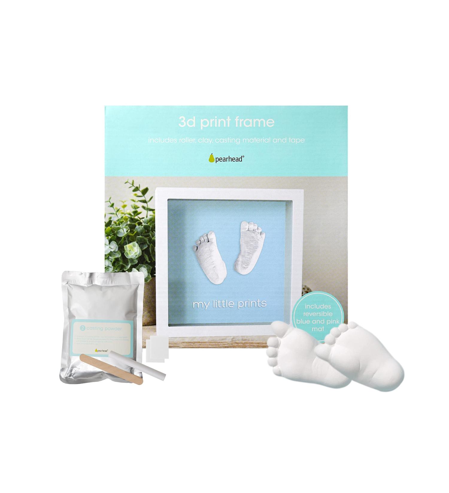Pearhead Baby Hand and Foot Casting Kit - DIY Newborn Keepsake Frame in Blue or Pink - Buy Online on GoSupps.com