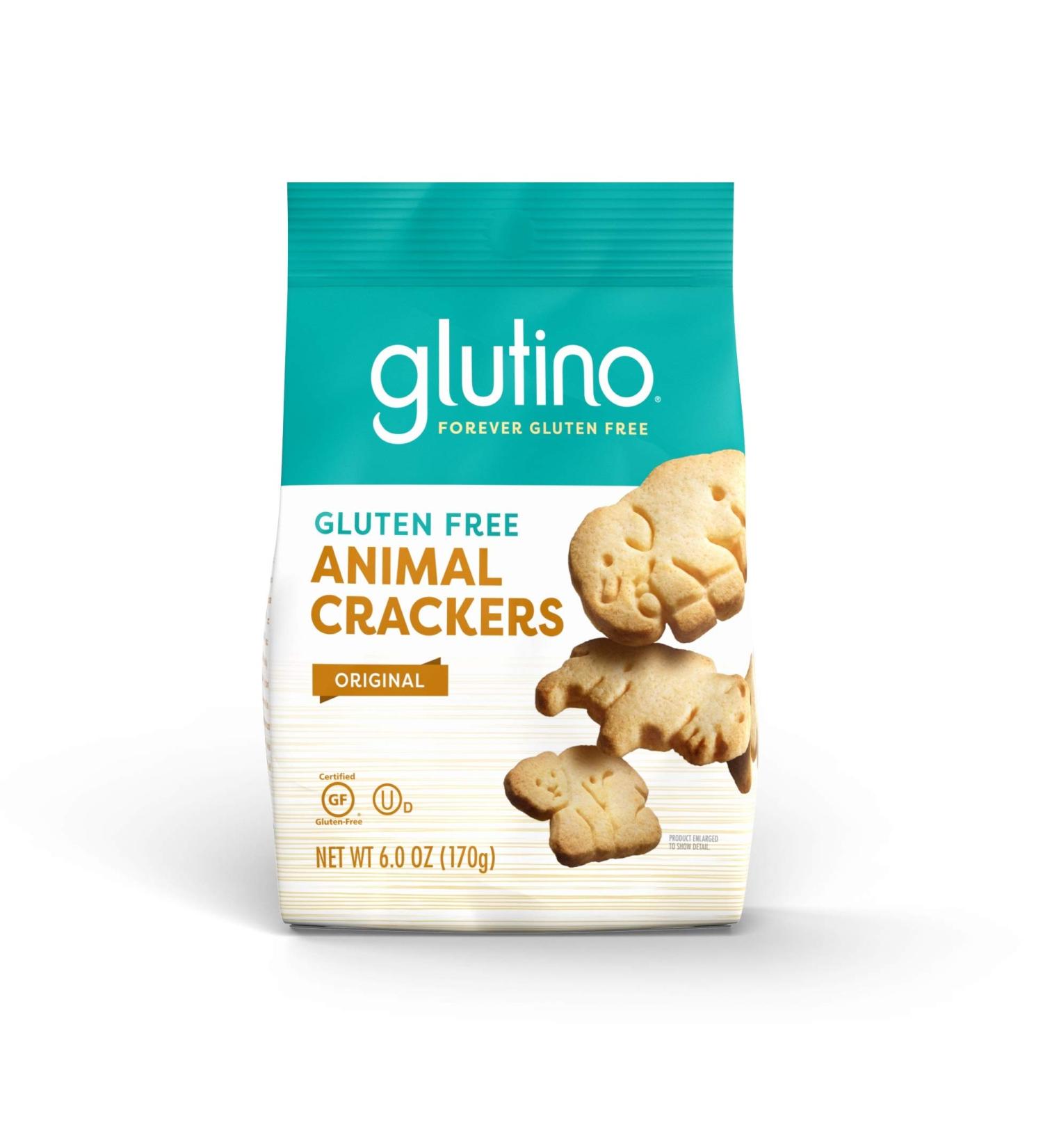 Glutino Gluten Free Animal Crackers 6 oz - Crunchy & Sweet Original Flavor - Buy Online on GoSupps.com