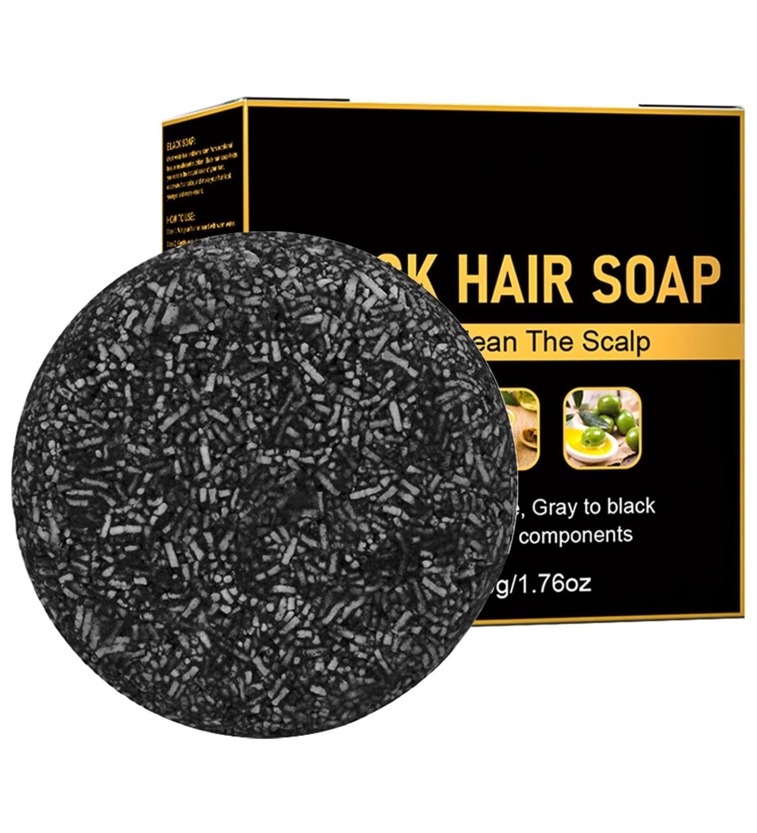  Zankie Grey Hair Reverse Bar Natural Soap to Remove Grey Hair | Grey Reverse Shampoo Bar | Men's White Hair Covering Shampoo Bar Lightening Shampoo Bar | - Buy Online on GoSupps.com