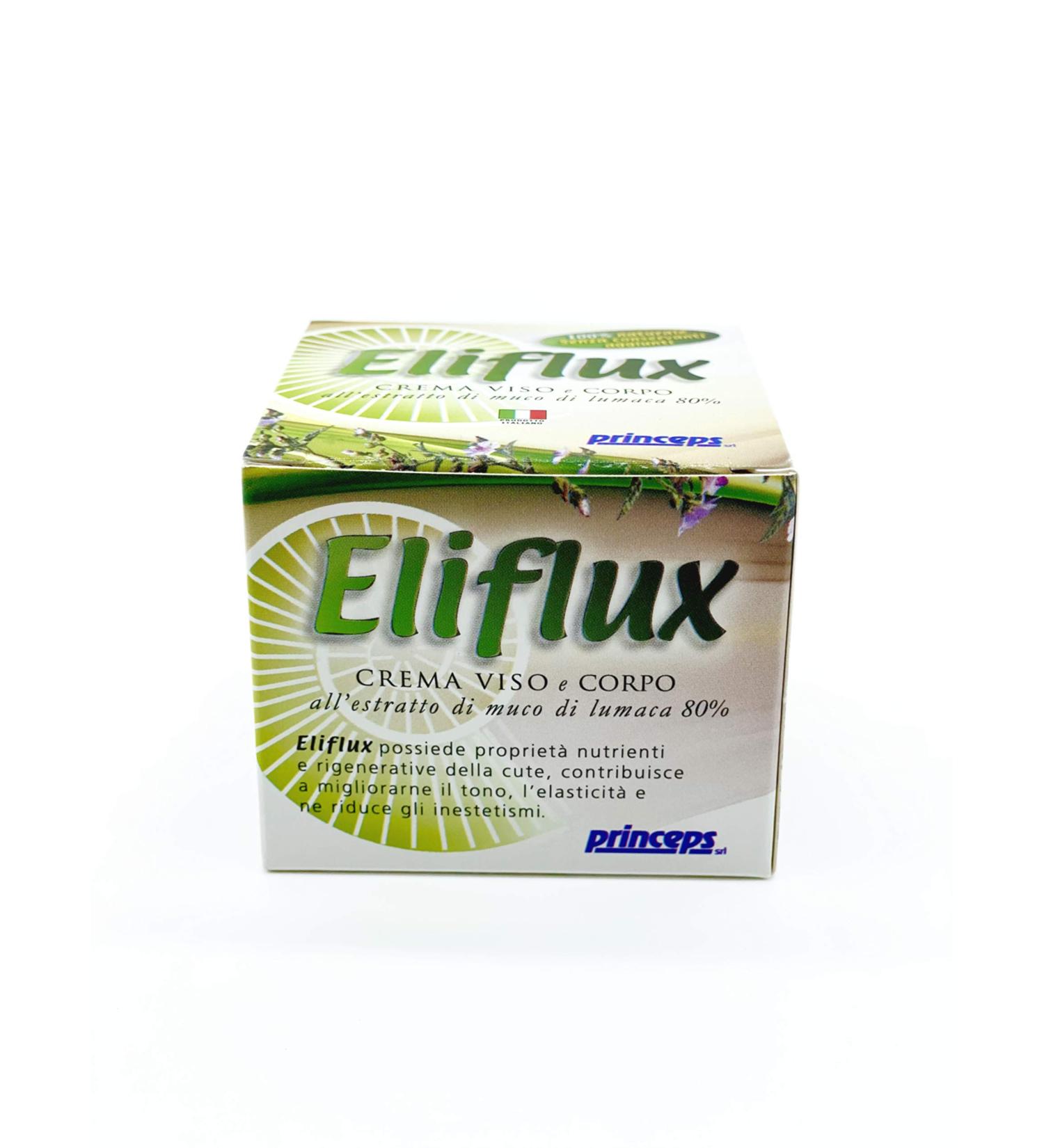  farmaflor Eliflux Face and Body Cream with Snail Mucus Extract - 50 ml 80% Snail Mucus Extract (Snail Secretion Filtrate) and Nutrient Regenerating Extract - Buy Online on GoSupps.com