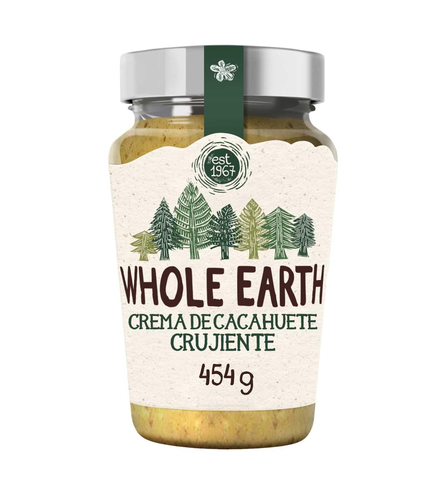 Whole Earth Crunchy Peanut Butter 454 g - Buy Online on GoSupps.com