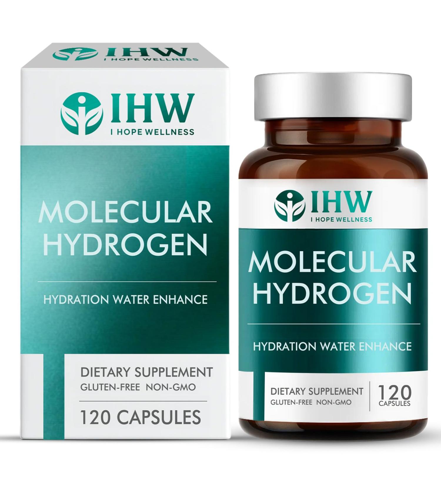 Hydrogen Water Tablets 12ppm with Magnesium Brain Health Cognition Function Cellular Energy Boost Antioxidant Promote Metabolism Non-GMO & Gluten Free 120 Tablets - Buy Online on GoSupps.com