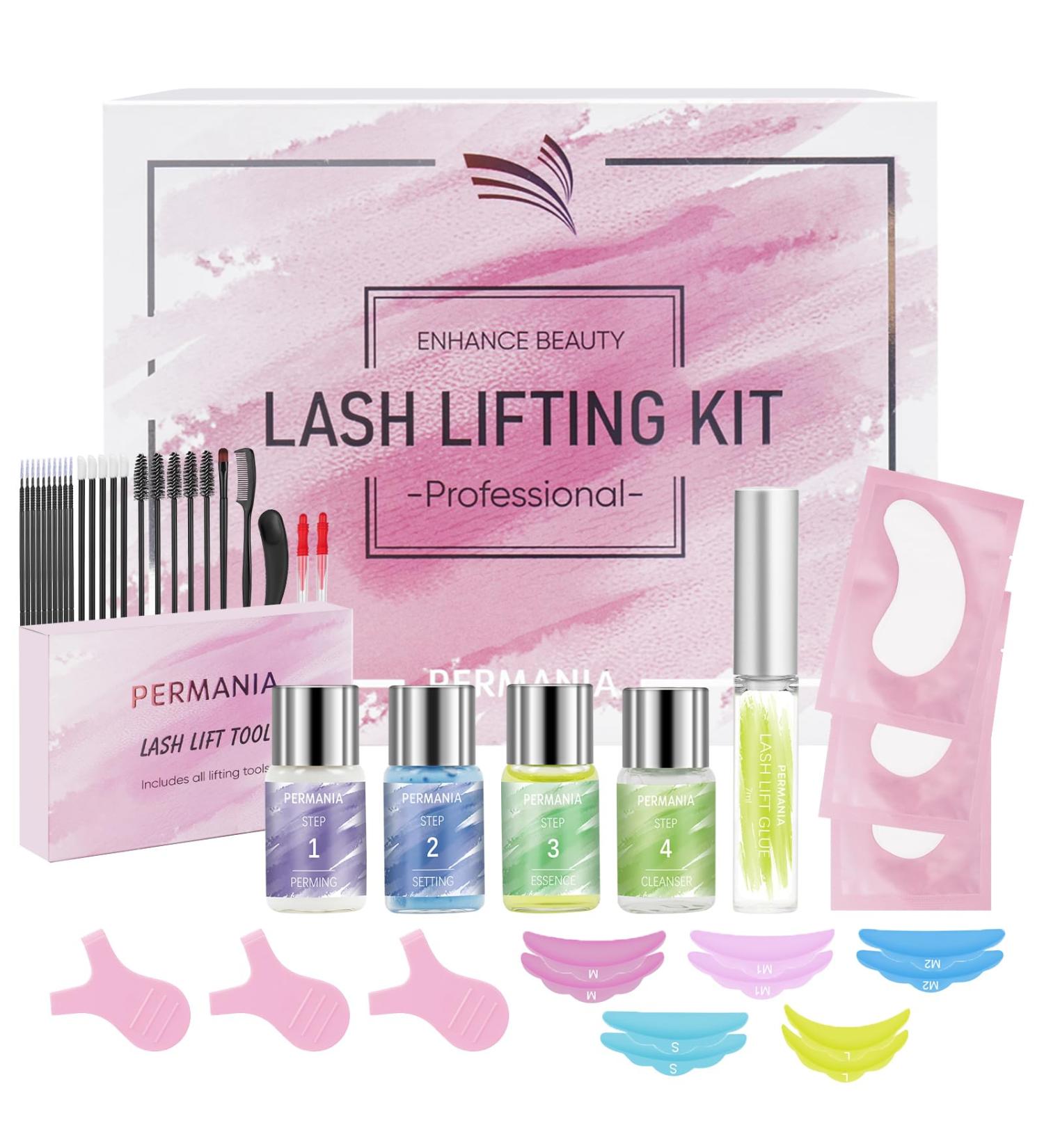 PERMANIA Lash Lift Kit - Professional Eyelash Perm & Brow Lamination for Beginners | Lasts Up to 6 Weeks | Salon-Grade Results - Buy Online on GoSupps.com