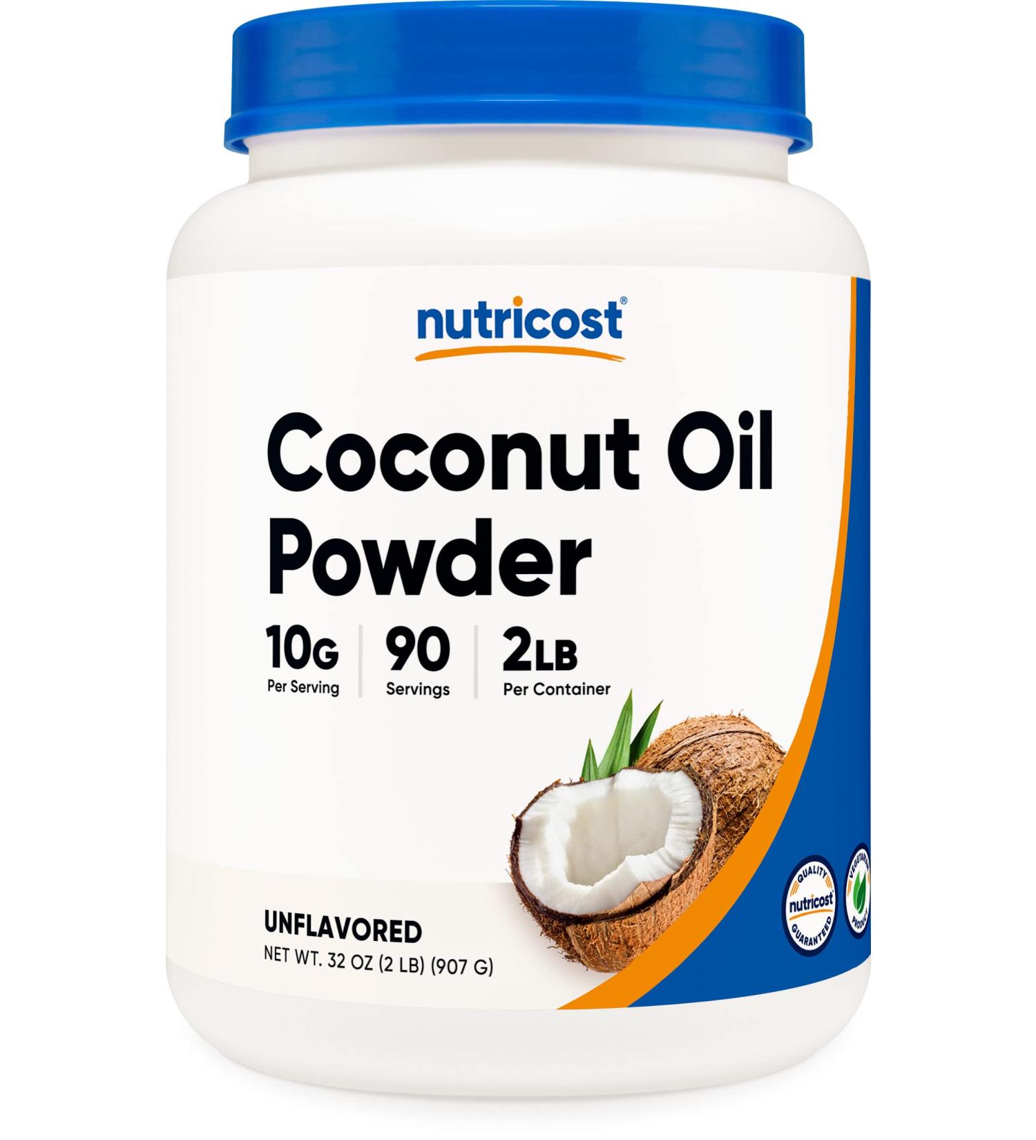 Nutricost Coconut Oil Powder 2 LBS - Non-GMO, Gluten-Free, Premium Quality - 90 Servings - Buy Online on GoSupps.com