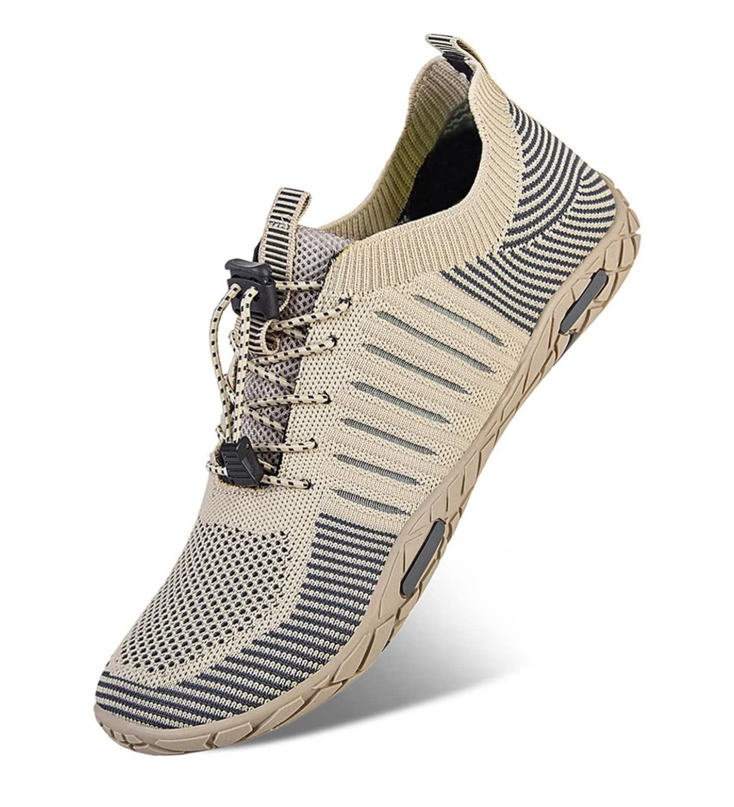 WateLves Water Shoes - Quick-Dry Aqua Socks for Beach & Water Sports - 8 Women/6.5 Men - Hollow/Beige - Buy Online on GoSupps.com