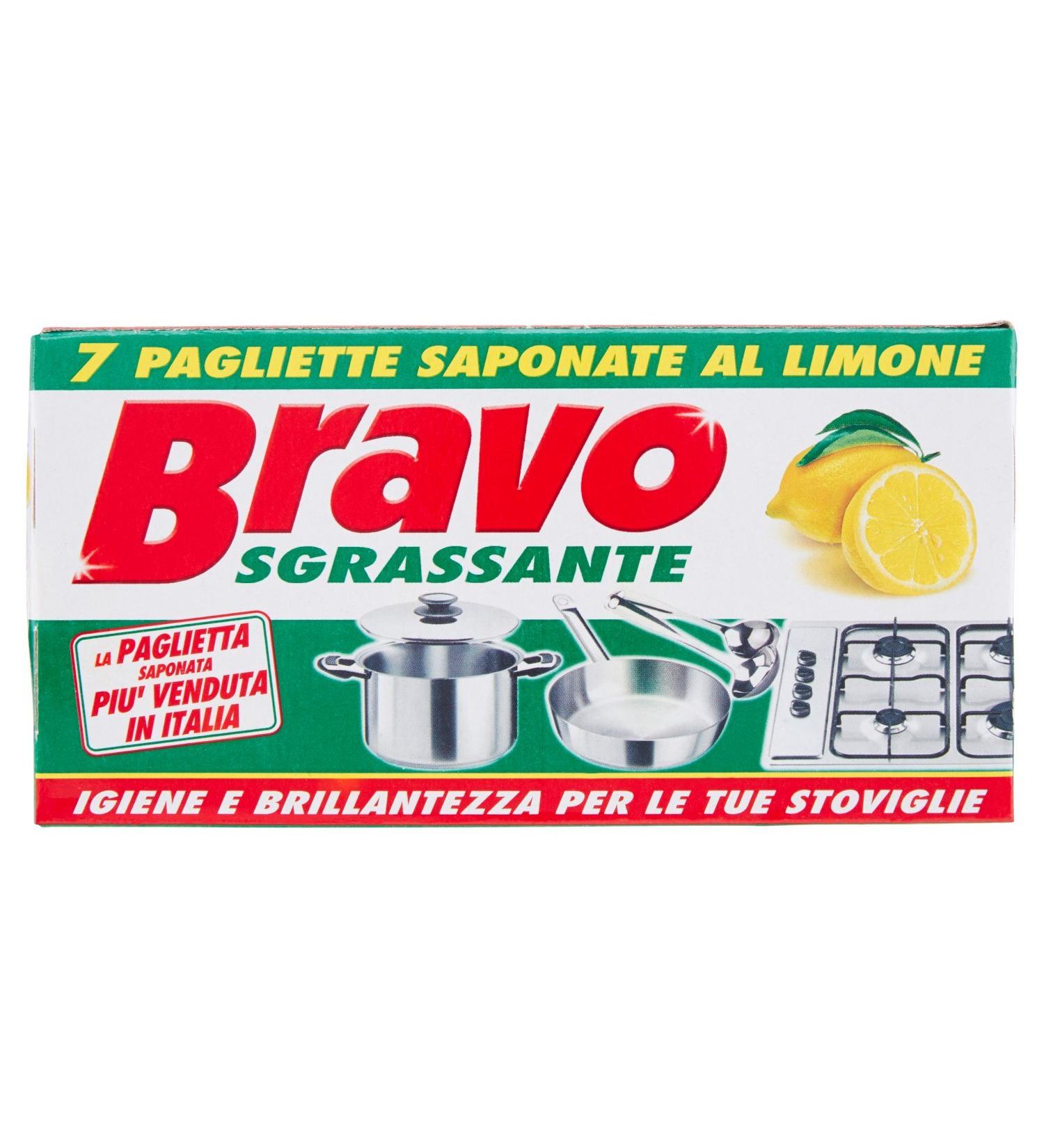 Buy Bravo! Lemon Soap Scouring Pads - 7pcs | Eco-Friendly Cleaning Solutions for International Shipping - Buy Online on GoSupps.com